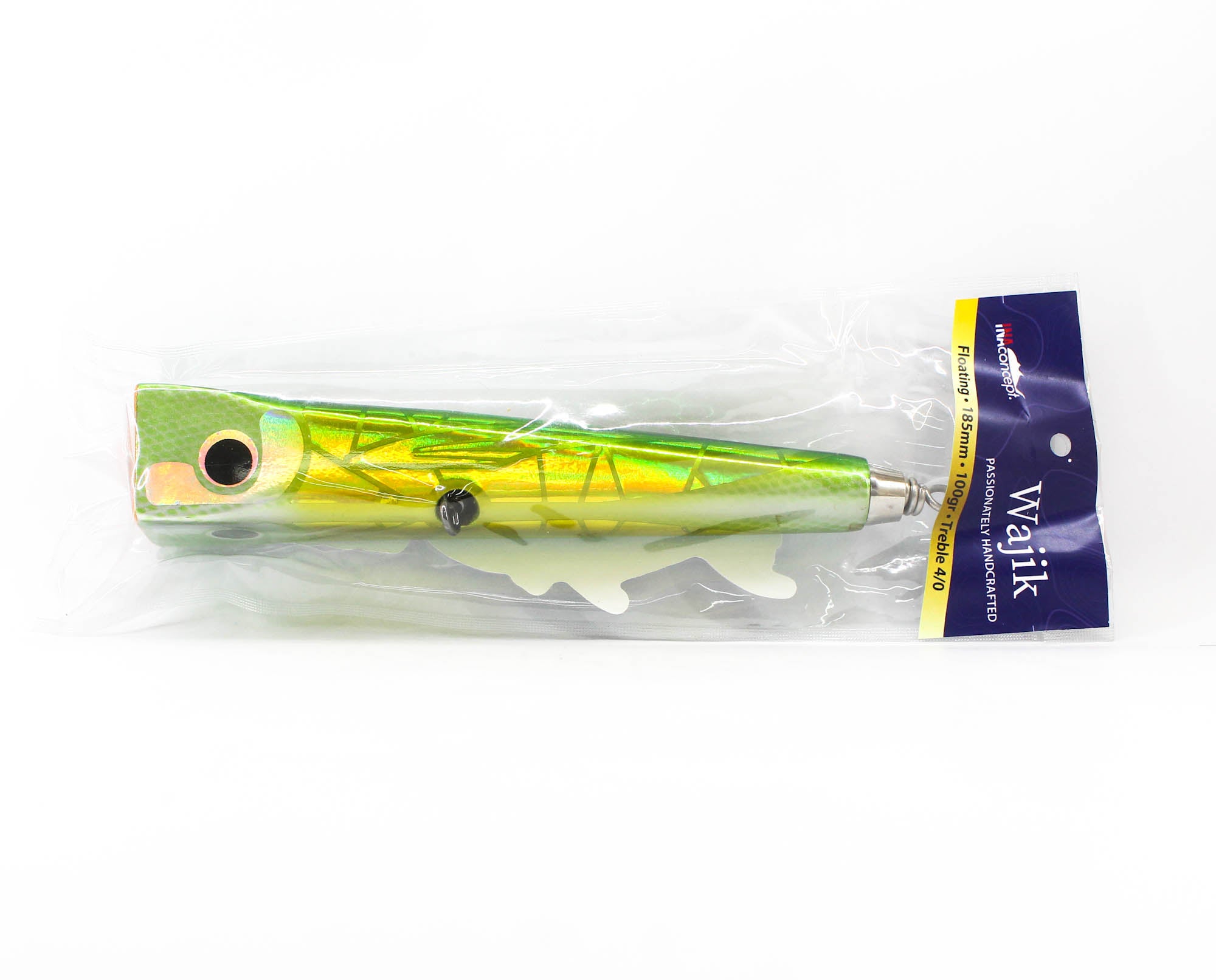 Ina Concept Wajik 185mm 100 grams Popper Floating Lure Emerald (4006)