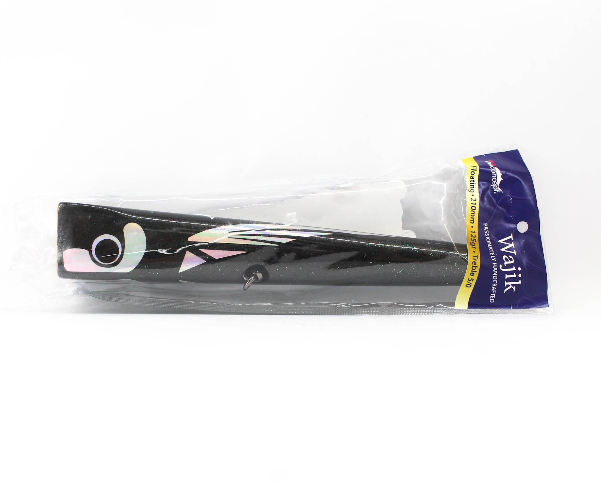 Ina Concept Wajik 210mm 125 grams Popper Floating Lure Black (4010)