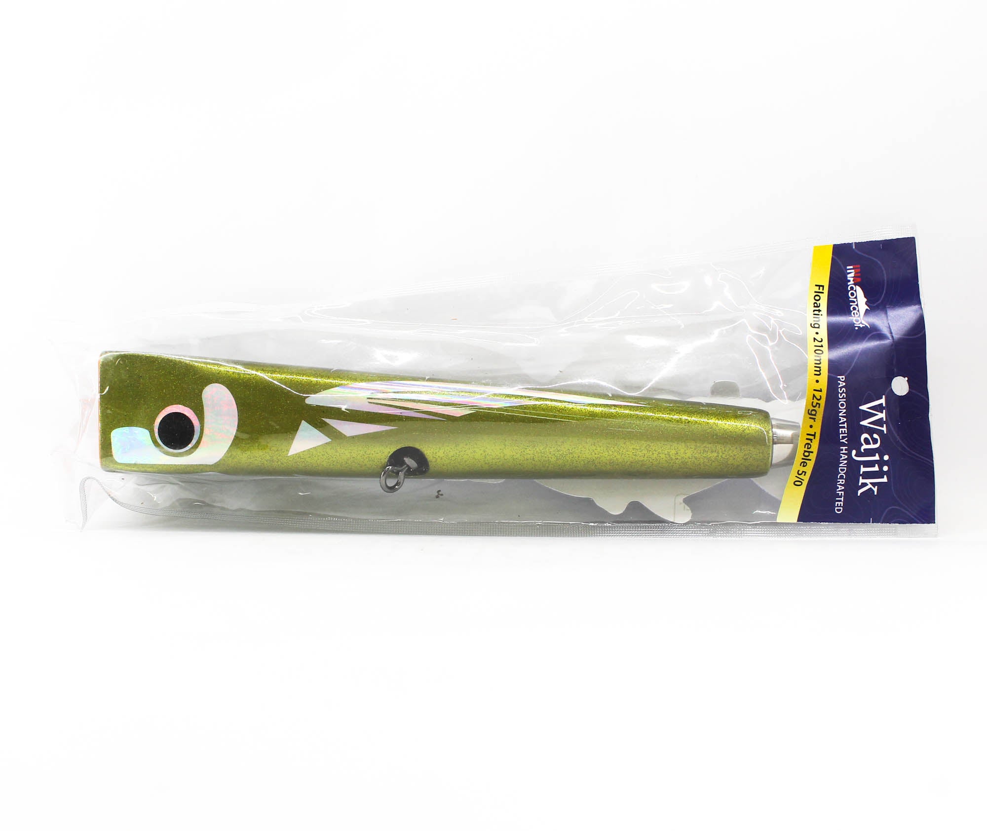 Ina Concept Wajik 210mm 125 grams Popper Floating Lure Gold (4011)