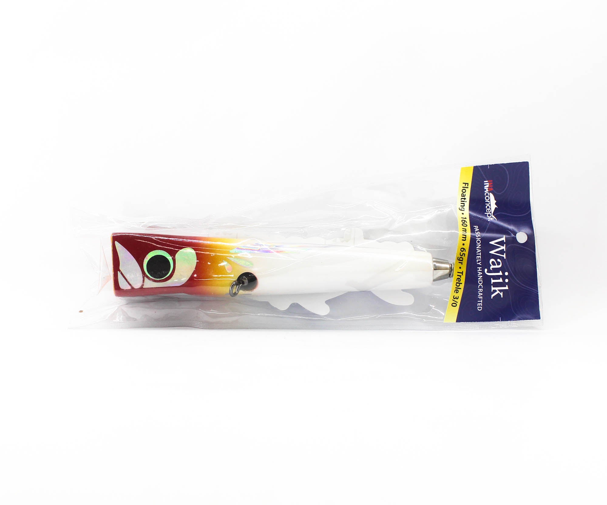 Ina Concept Wajik 160mm 65 grams Popper Floating Lure Red Head (4015)
