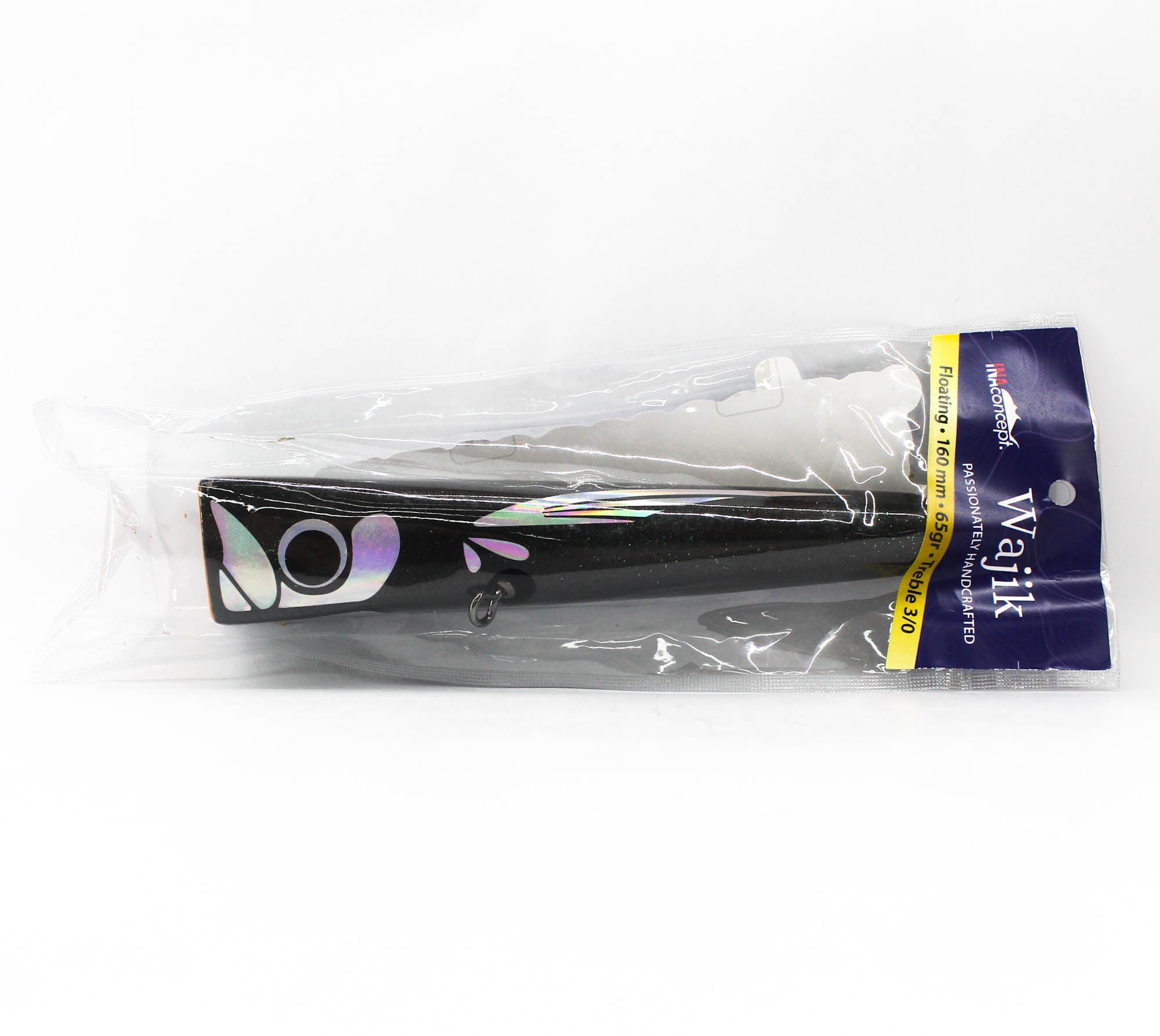 Ina Concept Wajik 160mm 65 grams Popper Floating Lure Black (4017)