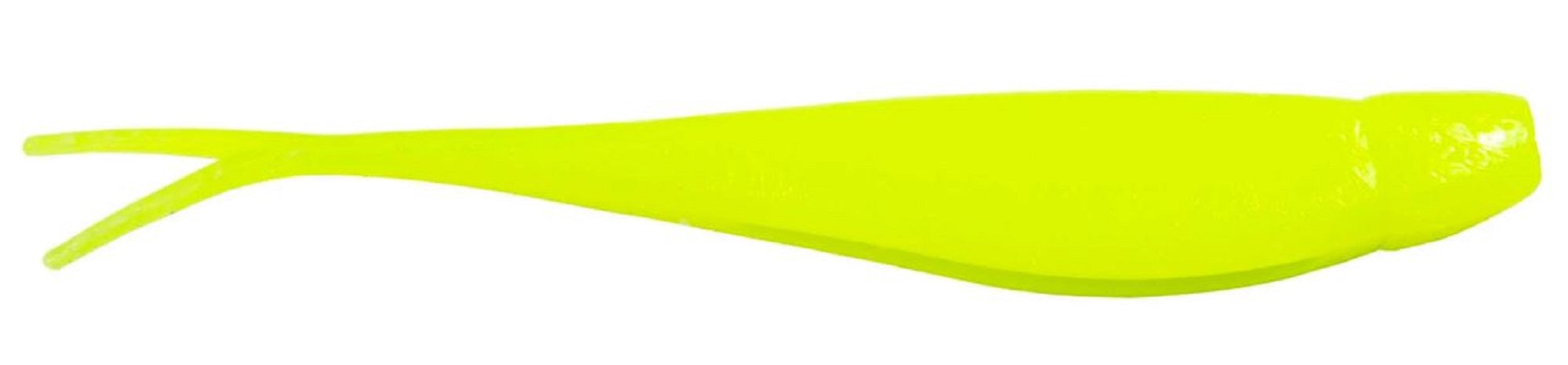 Zman Soft Lure Jerk ShadZ 4 Inch 5/Pack Hot Chartreuse (0092)