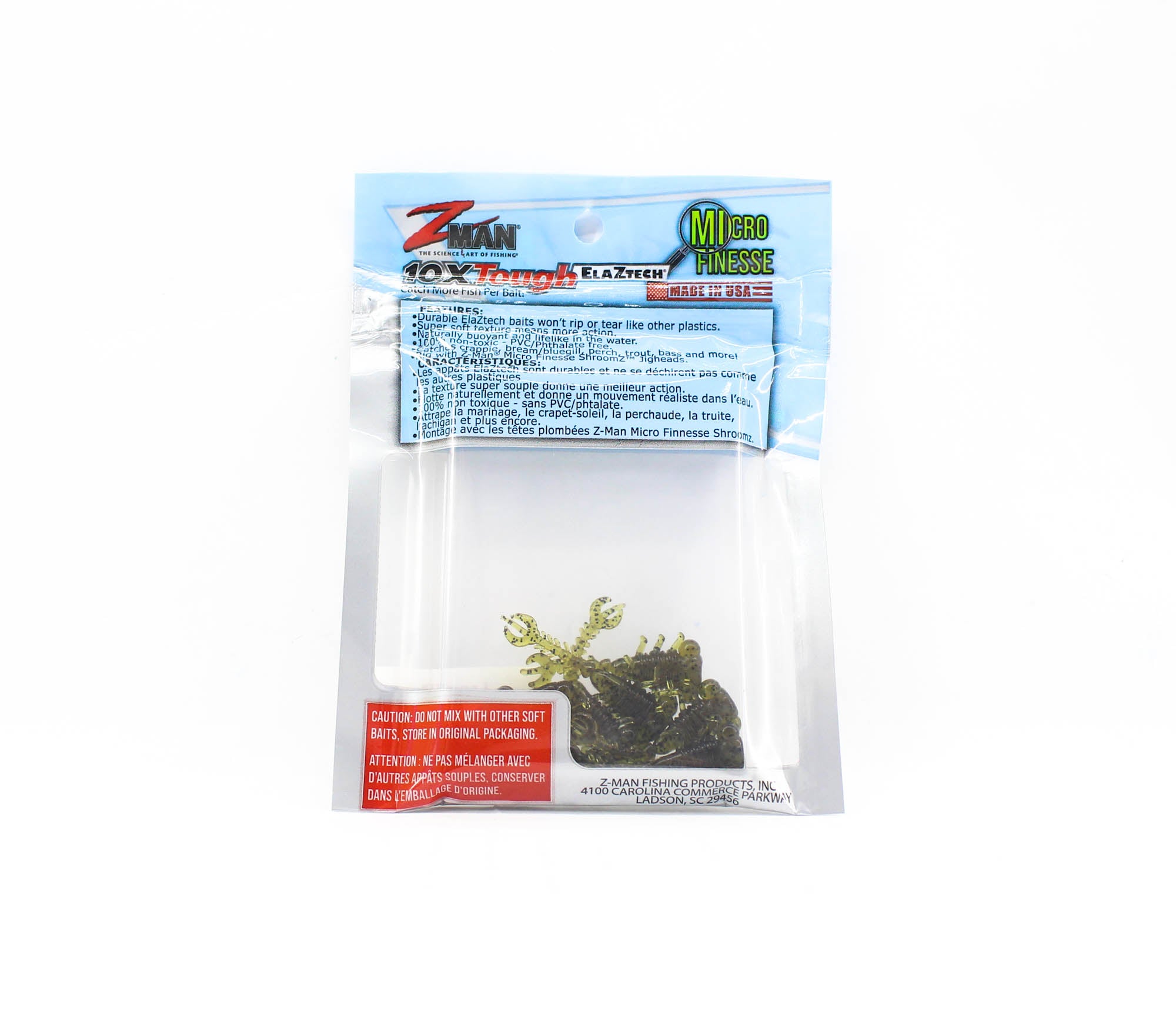 Zman Soft Lure LarvaZ 1.75 Inch 8/Pack Green Pumpkin (4045)