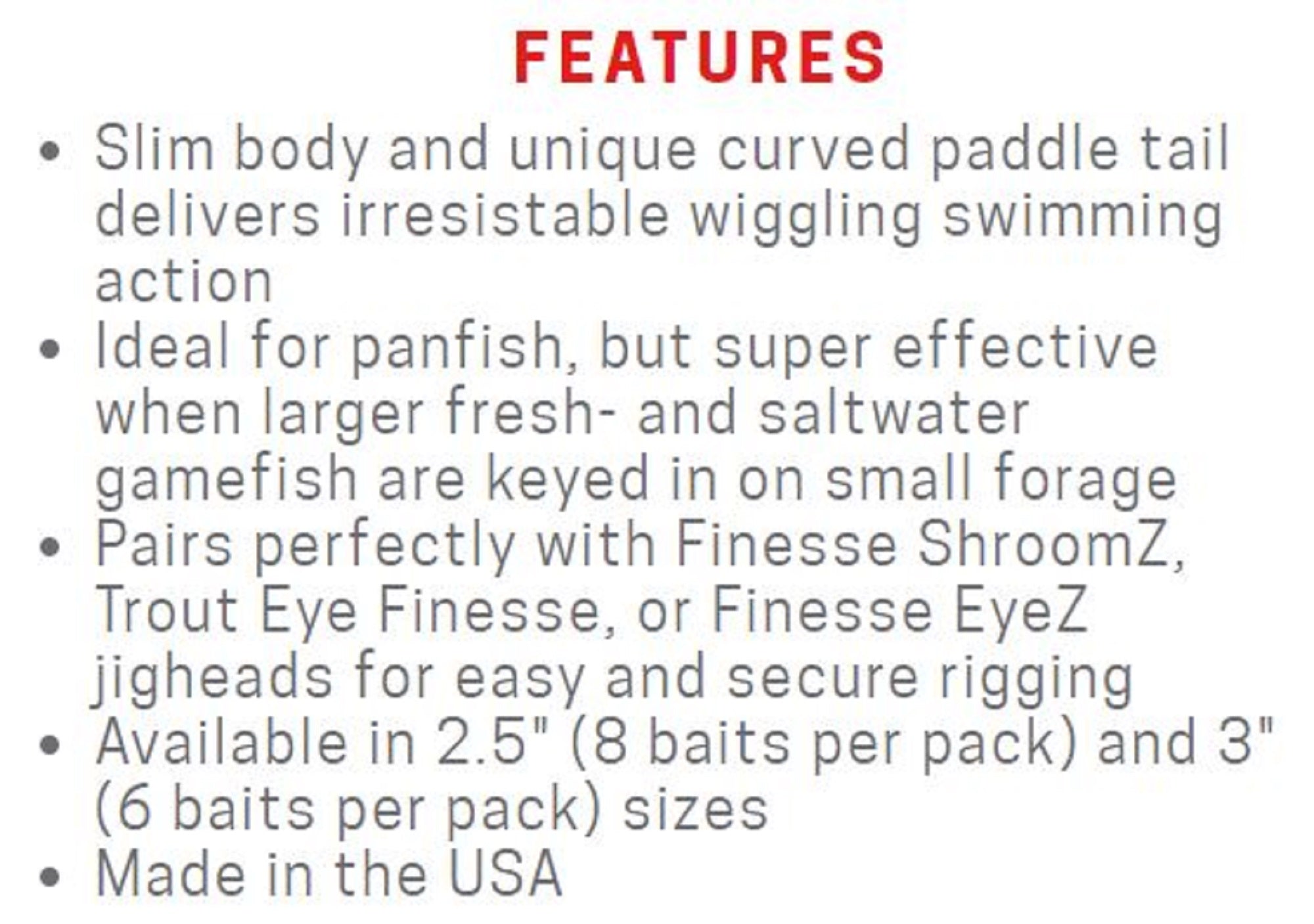 Zman Soft Lure Slim SwimZ 3 Inch 6/Pack Disco Cisco (4724)