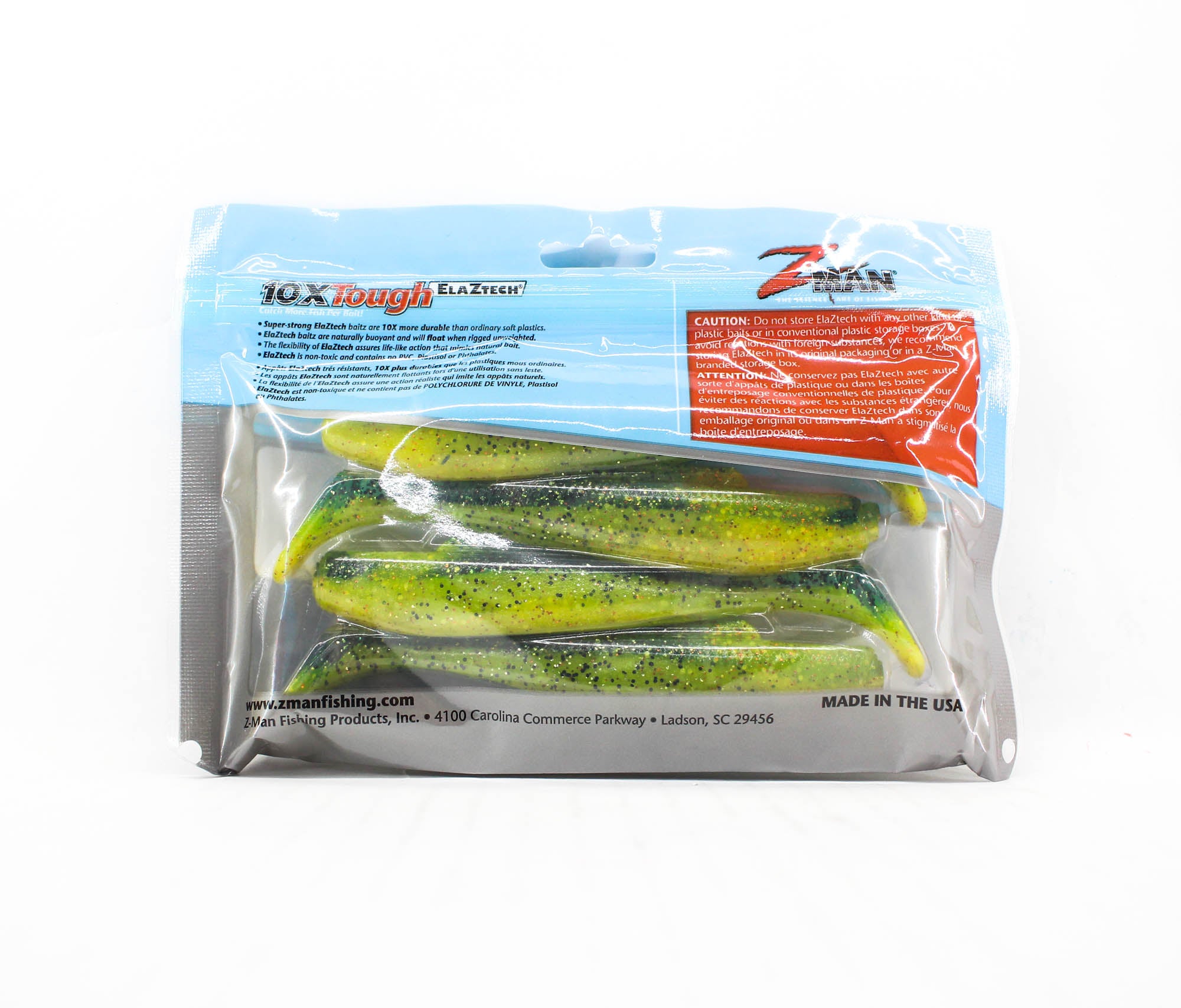 Zman Soft Lure Diezel MinnowZ 5 Inch 4/Pack Pro Yellow Perch (4779)