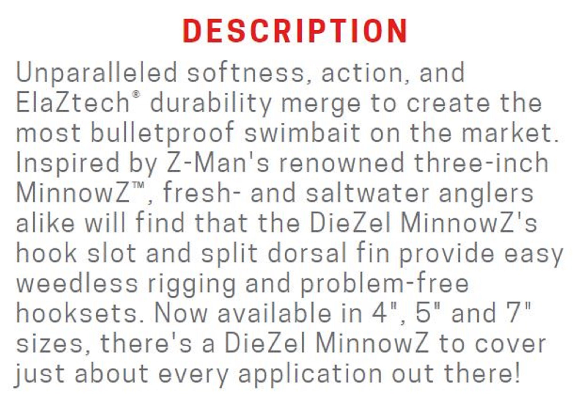 Zman Soft Lure Diezel MinnowZ 5 Inch 4/Pack Pro Yellow Perch (4779)