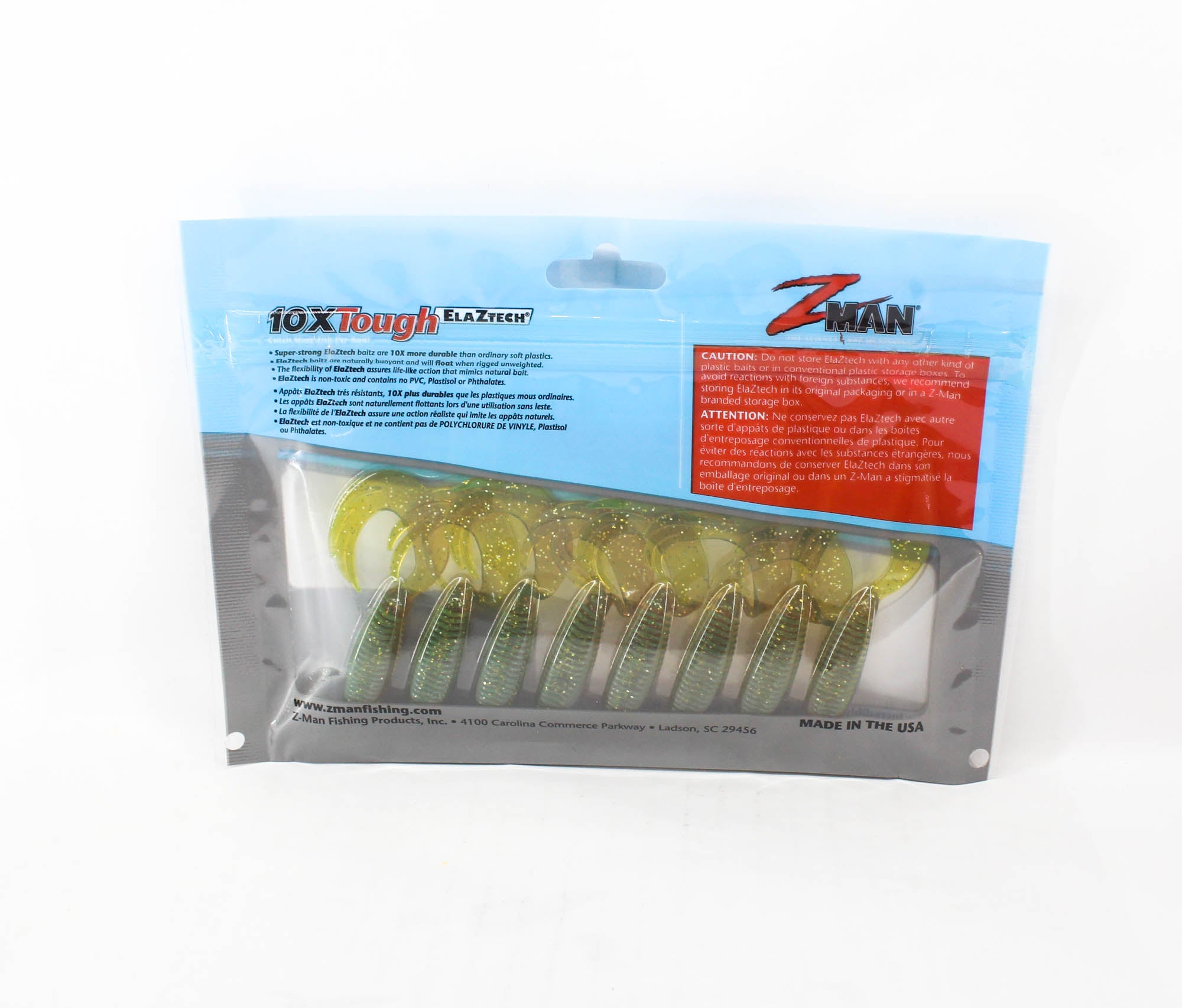 Zman Soft Lure ST GrubZ 2.5 Inch 8/Pack Midnight Oil (5264)