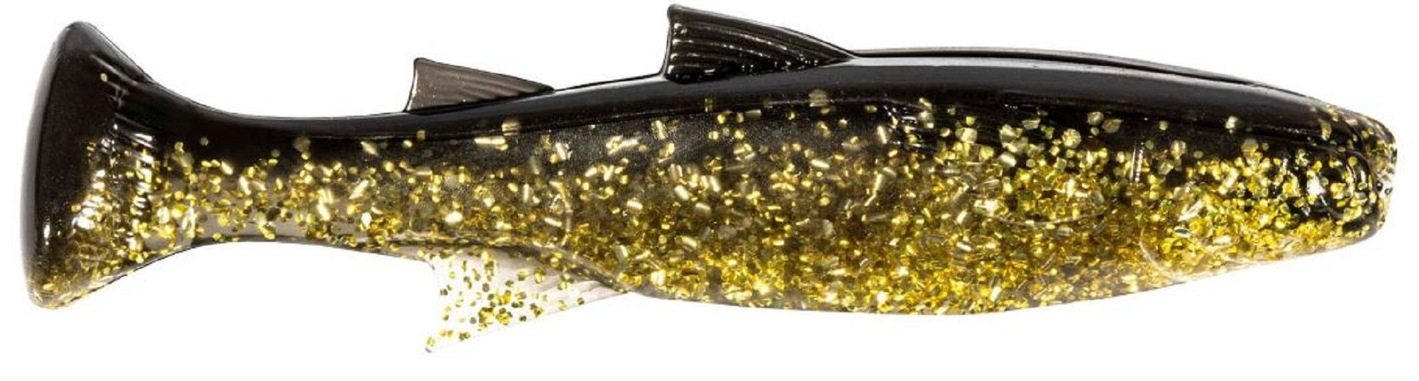 Zman Soft Lure Mulletron Swimbait 4 Inch 3/Pack Gold Rush (6339)