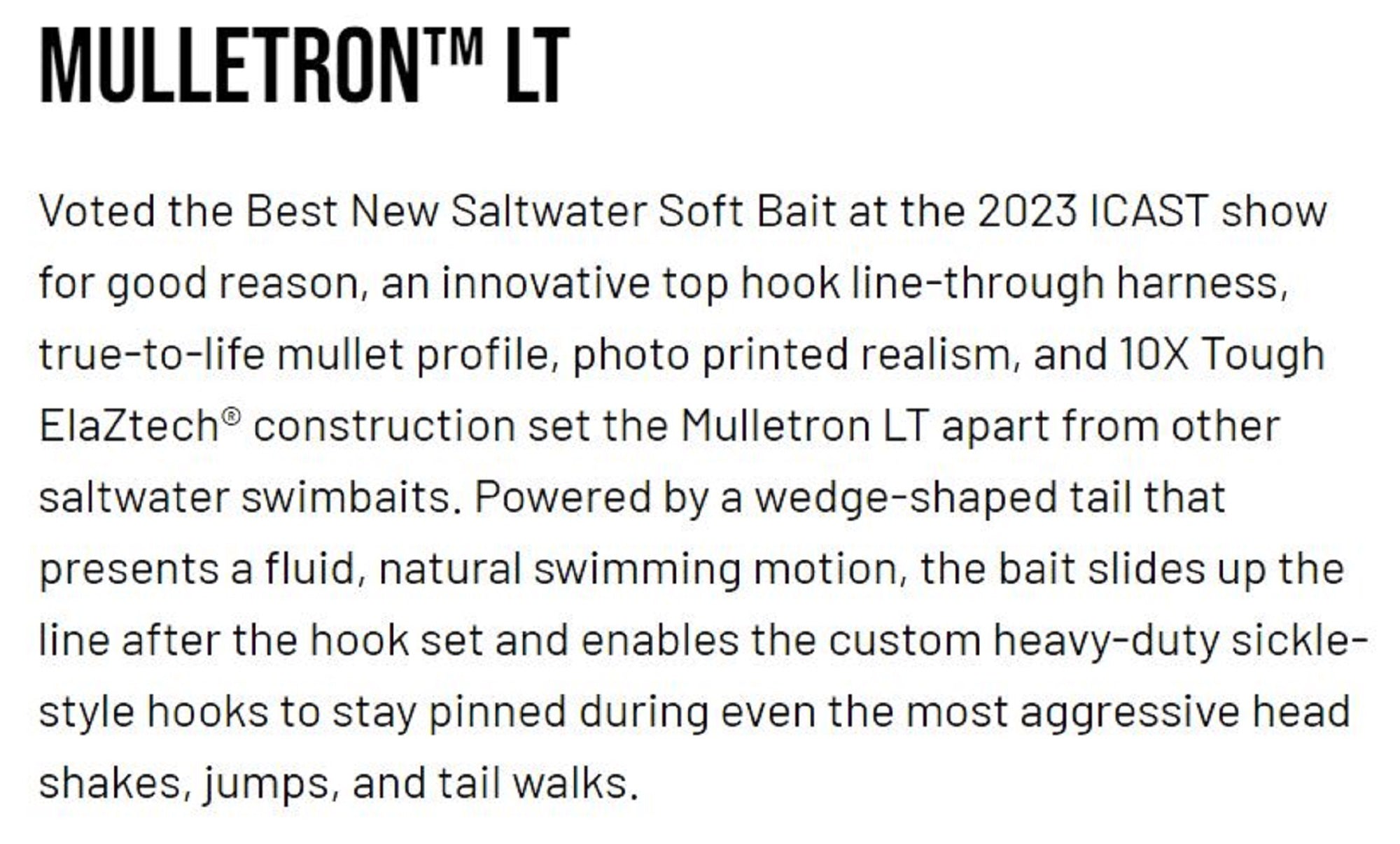 Zman Soft Lure Mulletron LT Swimbait 6 Inch Silver Mullet (6421)