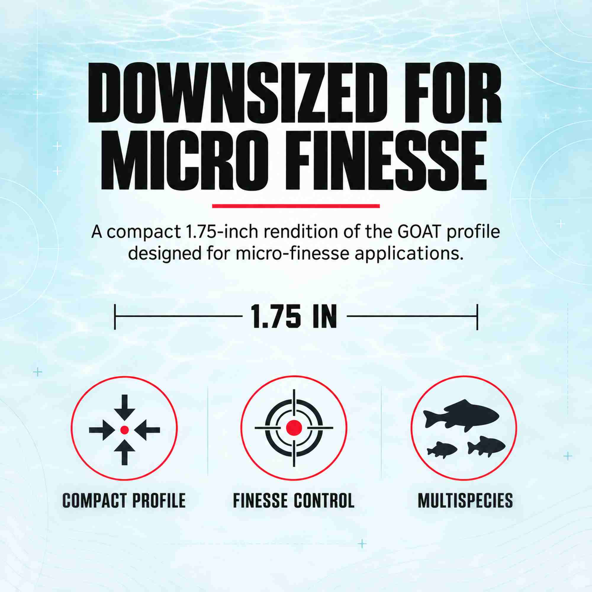 Zman Soft Lure Micro Goat 1.75 Inch 8/Pack Glow (6490)