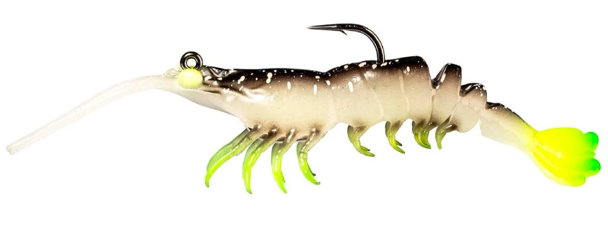 Zman Soft Lure PrawnstarZ 3.5 Inch 2/Pack Glow Chartreuse (9071)