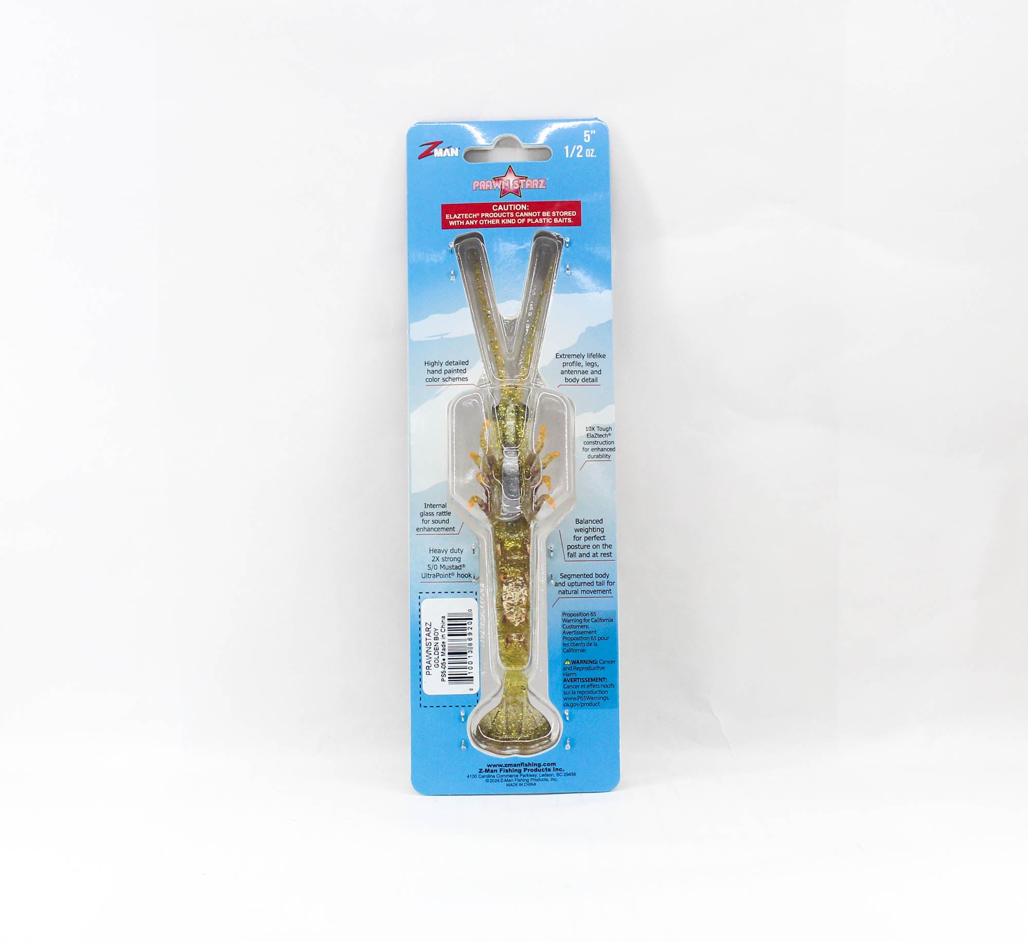 Zman Soft Lure PrawnstarZ 5 Inch Golden Boy (9200)