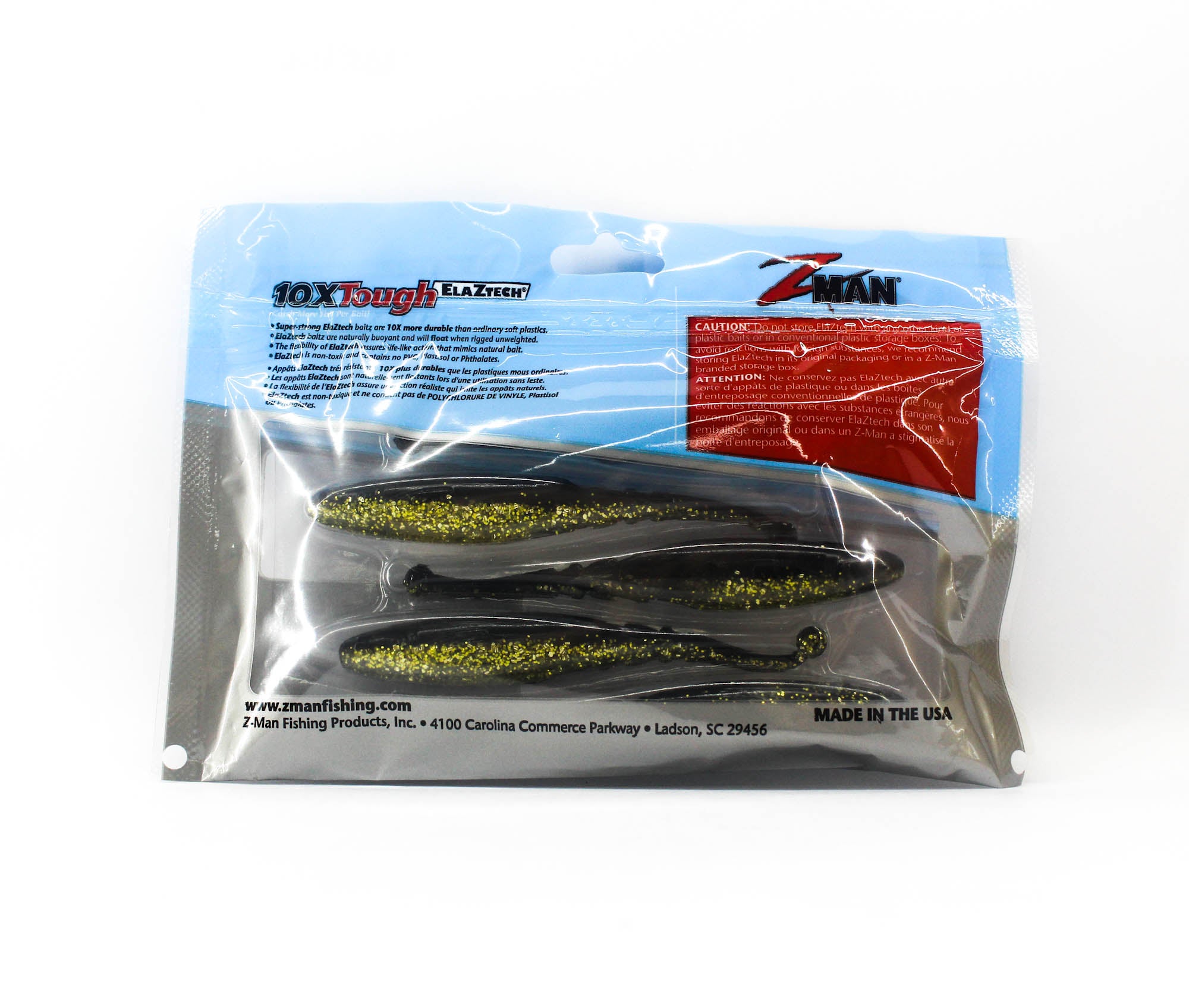 Zman Soft Lure Big BallerZ 4 Inch 5/Pack Gold Rush (9477)