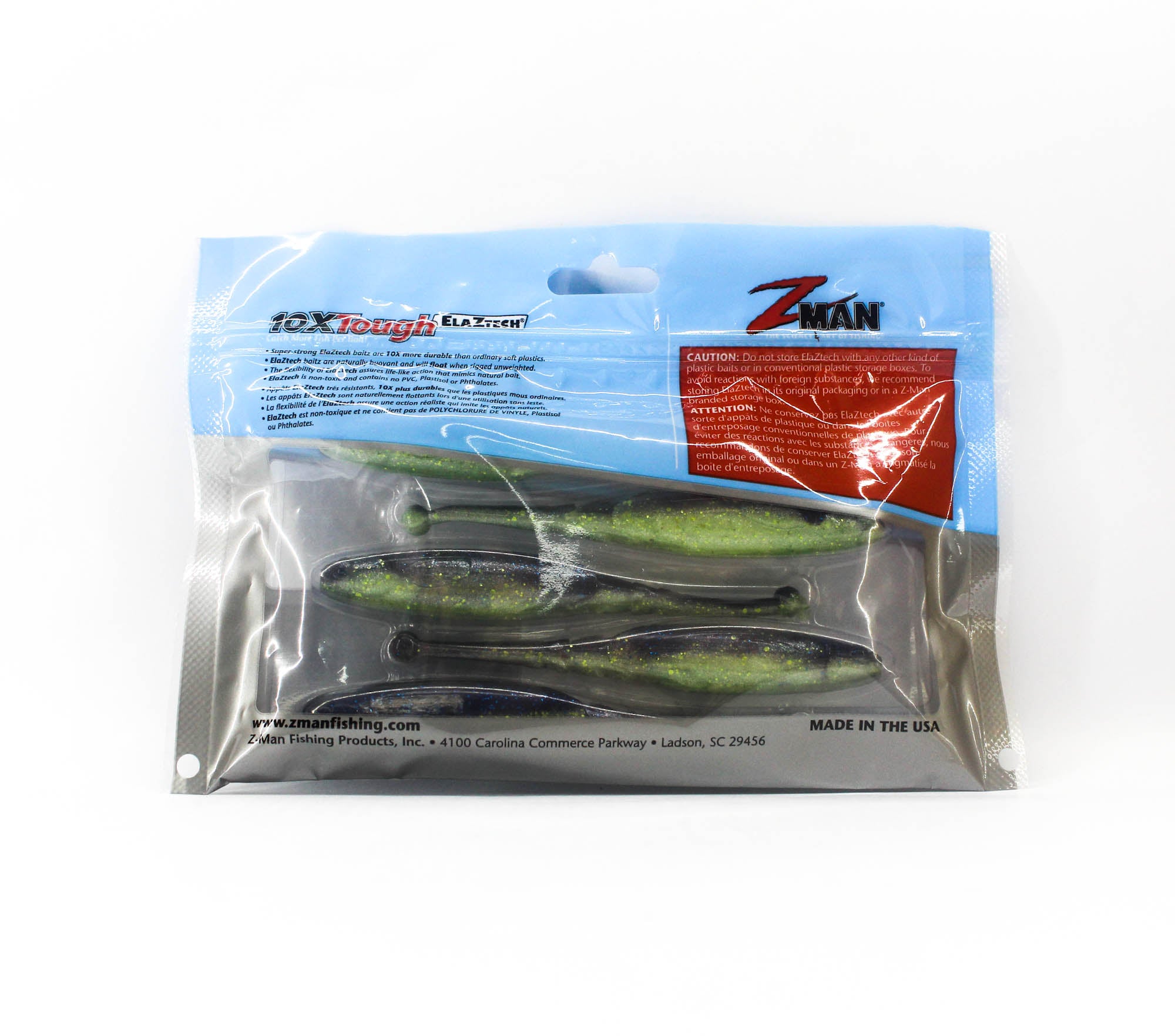 Zman Soft Lure Big BallerZ 4 Inch 5/Pack Bayou Tiger (9552)