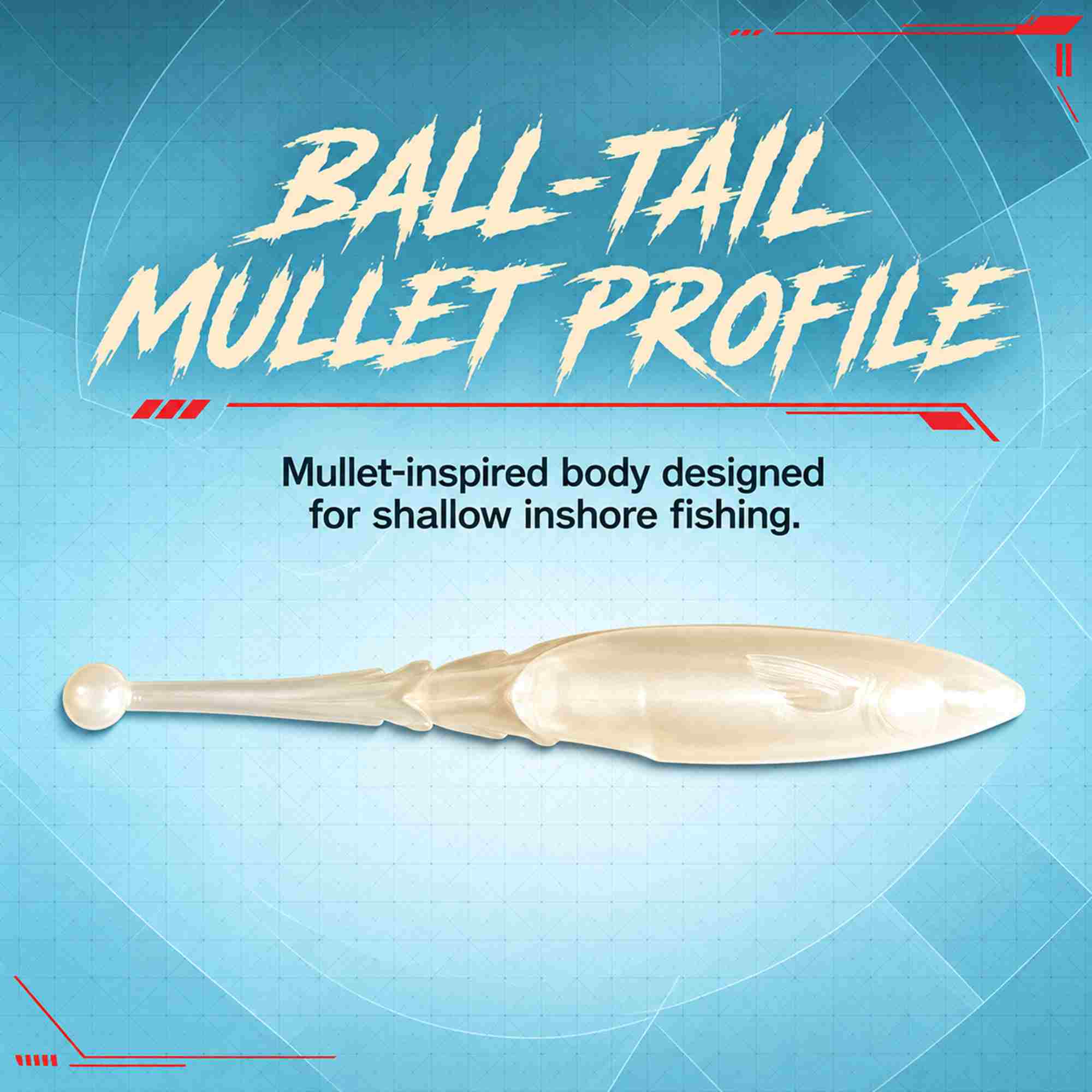Zman Soft Lure Big BallerZ 5 Inch 4/Pack Pearl (9583)