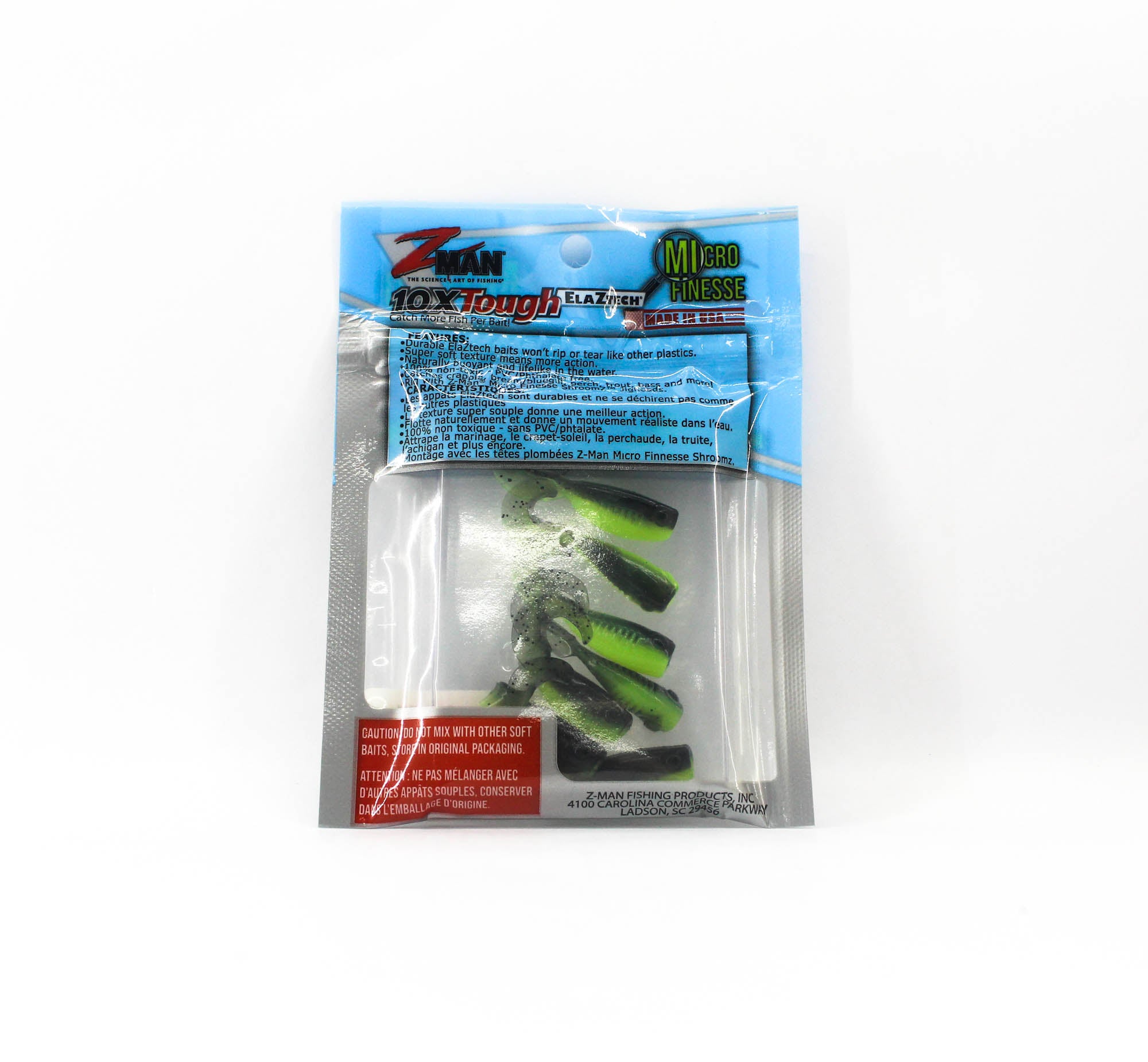 Zman Soft Lure Guppy GrubZ 2 Inch 8/Pack Bumblebee (9910)