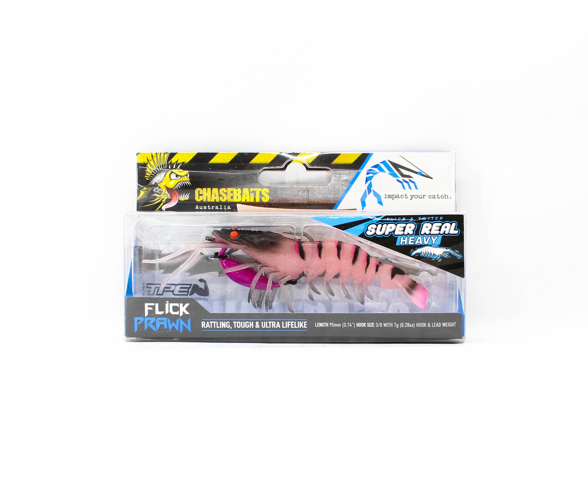 chasebaits flick prawn fishing lure Chasebaits Flick Prawn Heavy 95 mm 7 grams Sinking Lure 03 (2101)