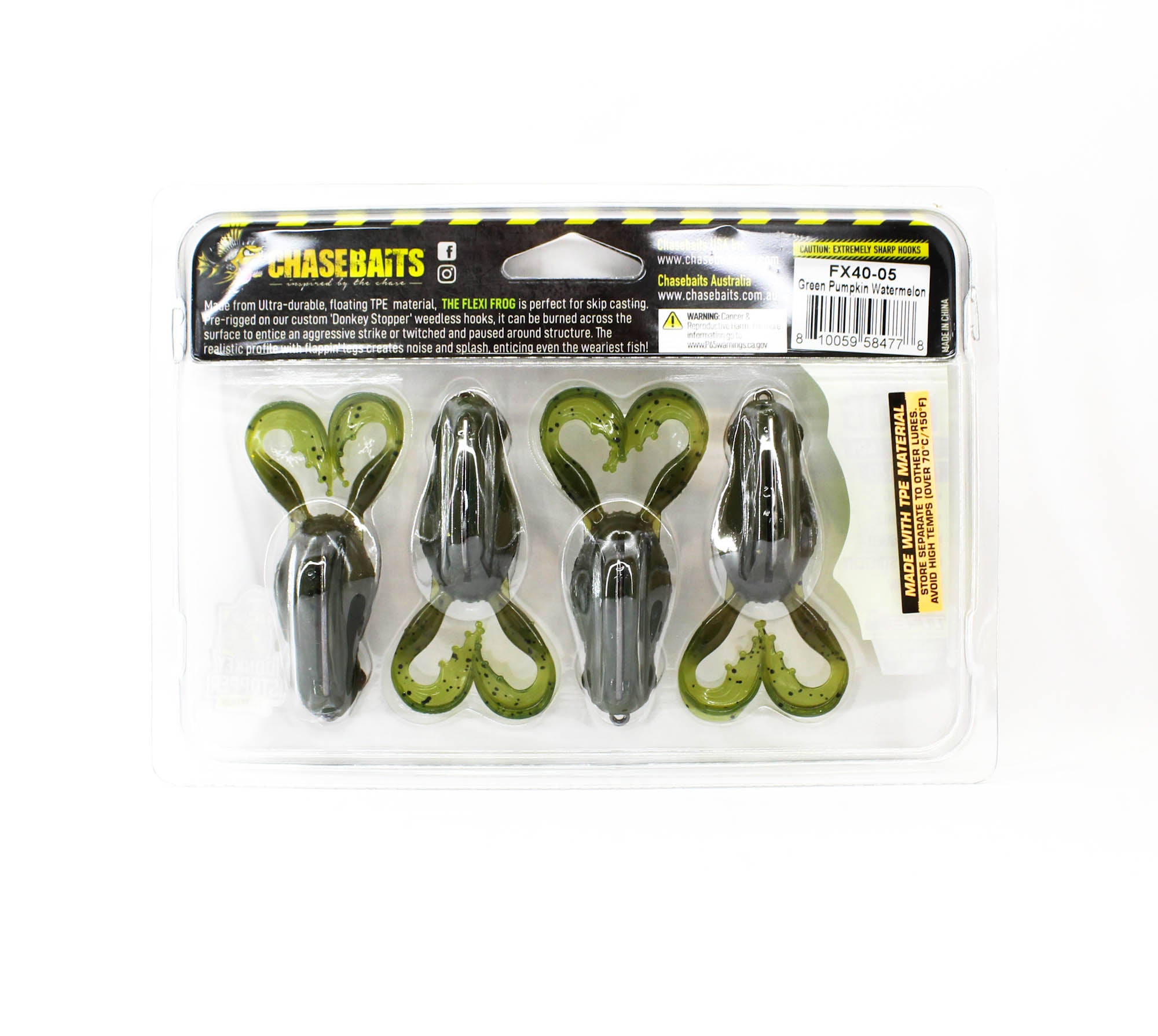 Chasebaits Flexi Frog 40 mm Floating Lure 4/Pack 05 (4778)