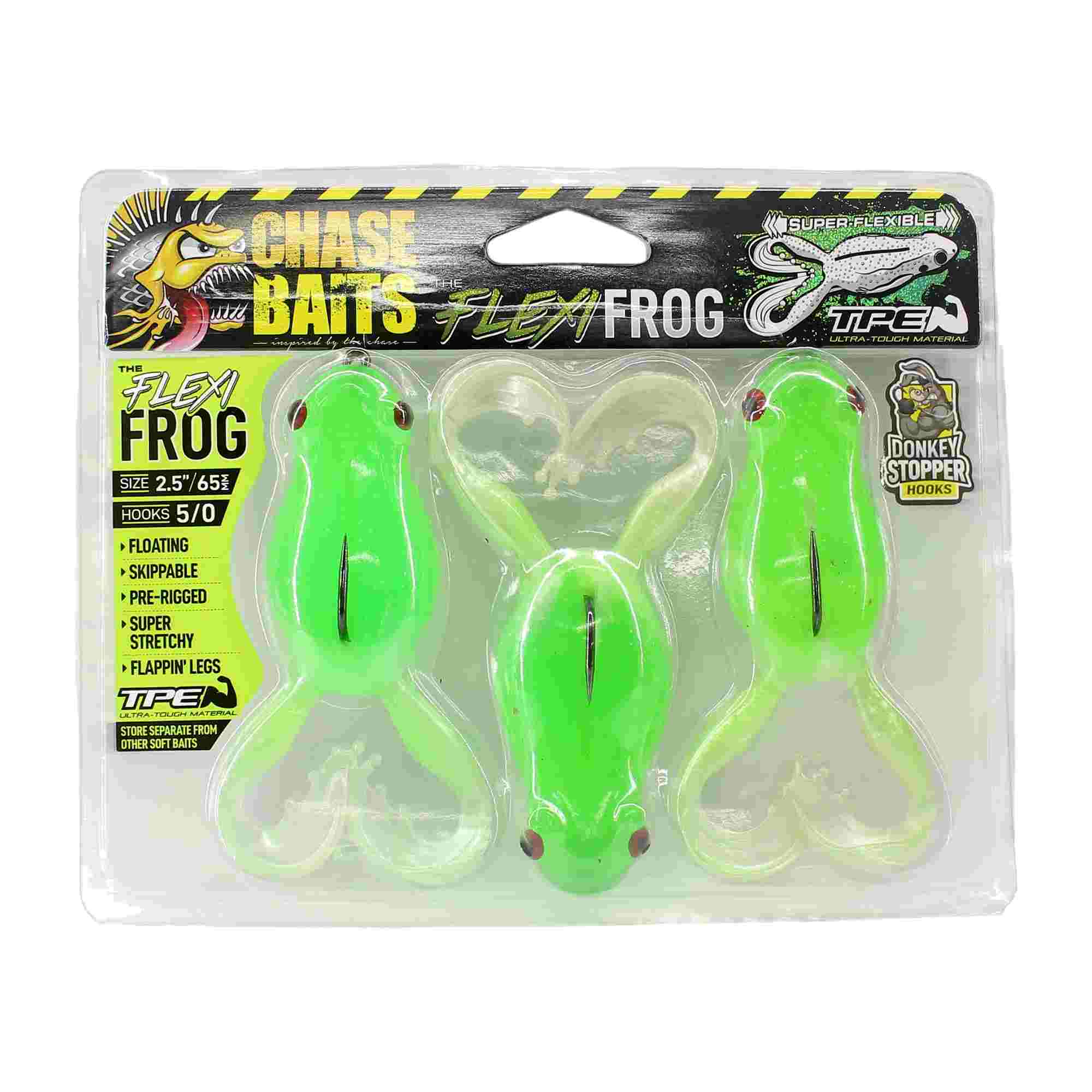 Chasebaits Flexi Frog 65 mm Floating Lure 3/Pack 06 (4860)