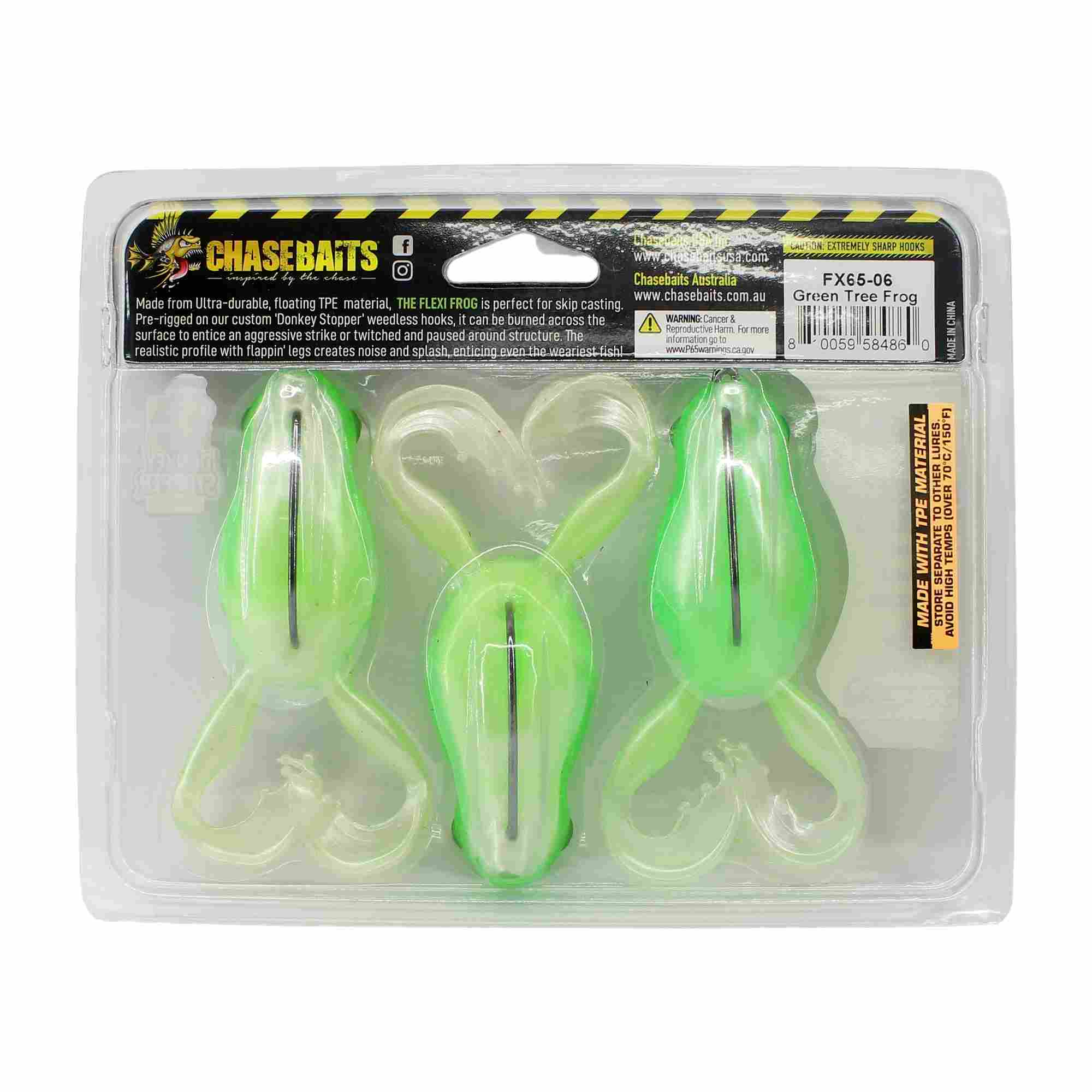 Chasebaits Flexi Frog 65 mm Floating Lure 3/Pack 06 (4860)