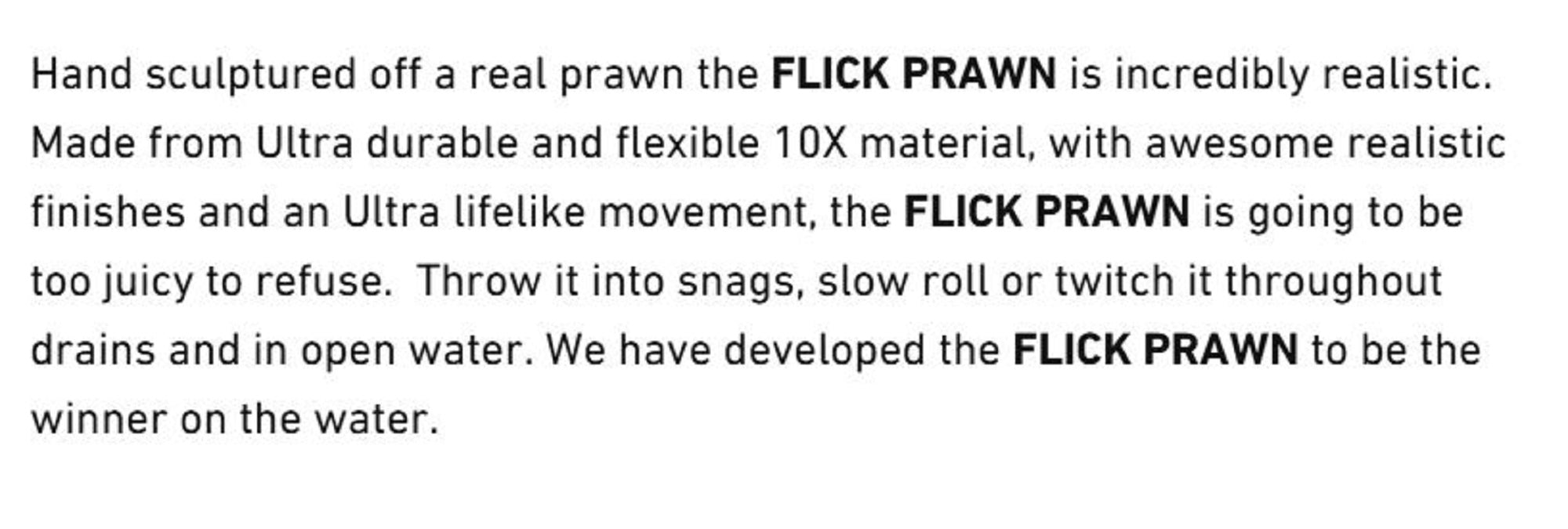 Chasebaits Flick Prawn 95 mm 4 grams Sinking Lure 09 (5874)