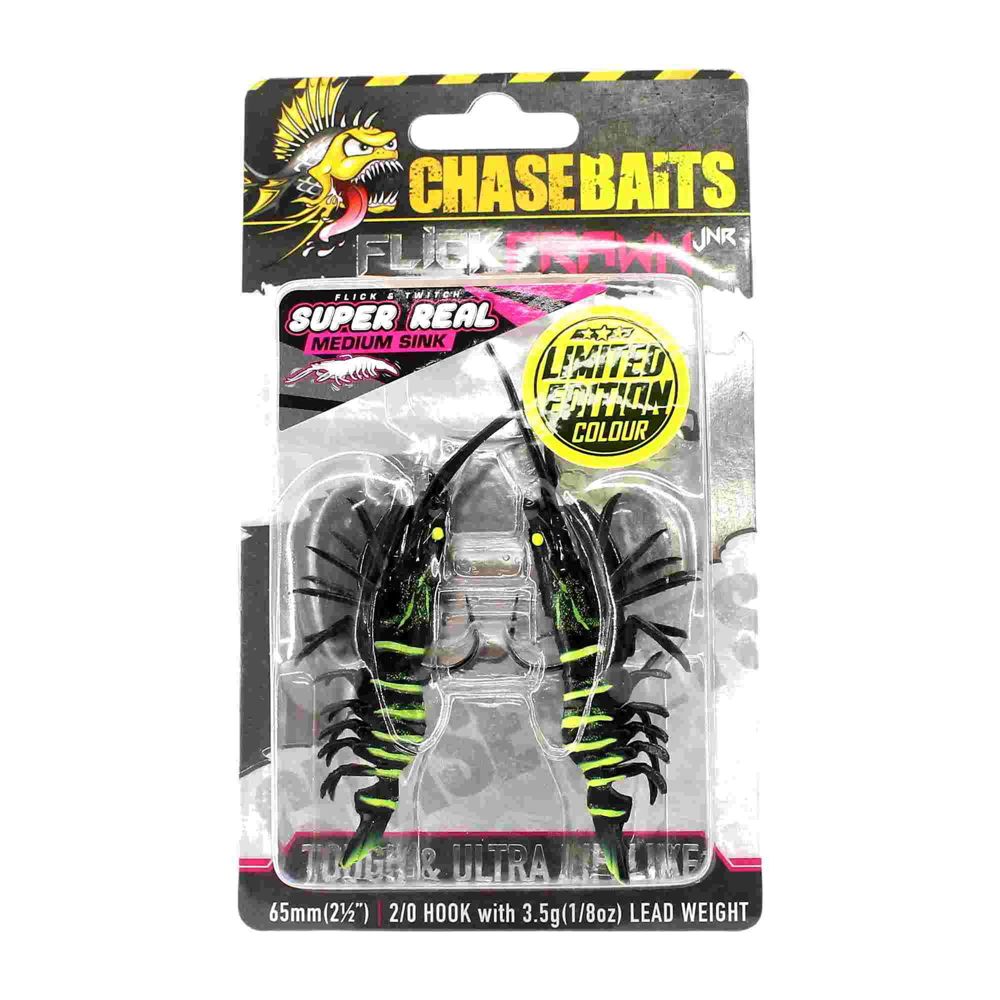 Chasebaits Flick Prawn 65 mm 3.5 grams Sinking Lure 2/pack 11 (7243)