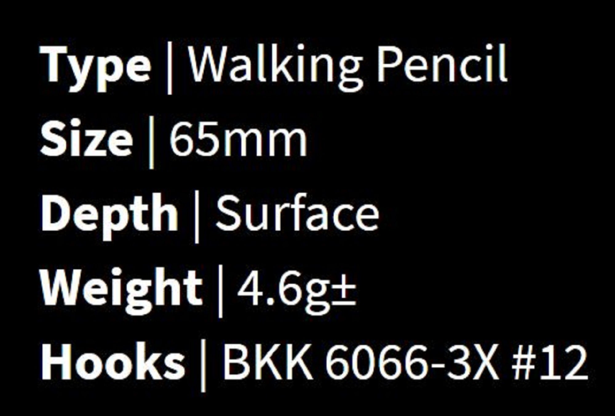 Malosi EC65F-TN Pencil Micro Echo 65F Floating Lure Teflon (0412)