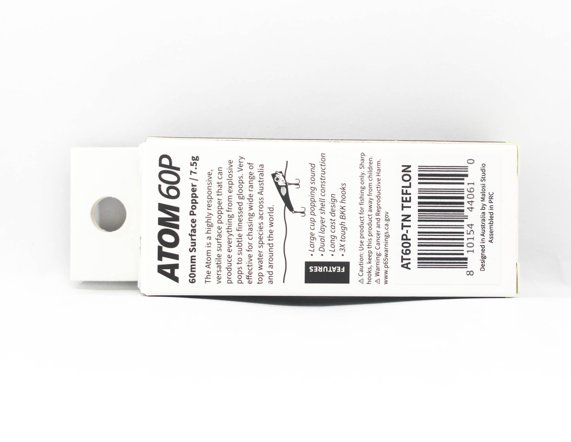 Malosi AT60P-TN Popper Micro Atom 60P Floating Lure Teflon (0610)