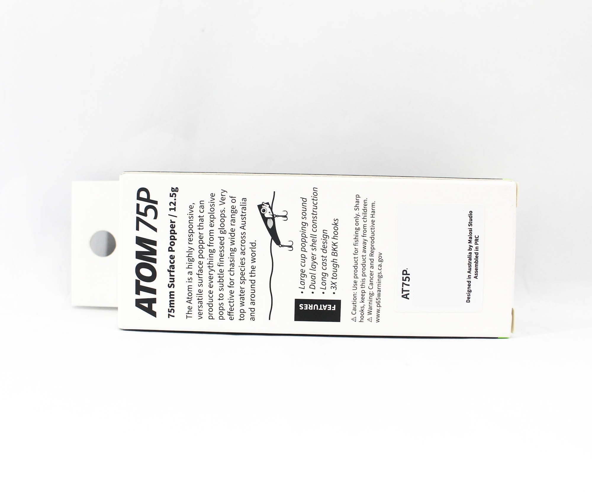 Malosi AT75P-TN Popper Micro Atom 75P Floating Lure Teflon (0719)