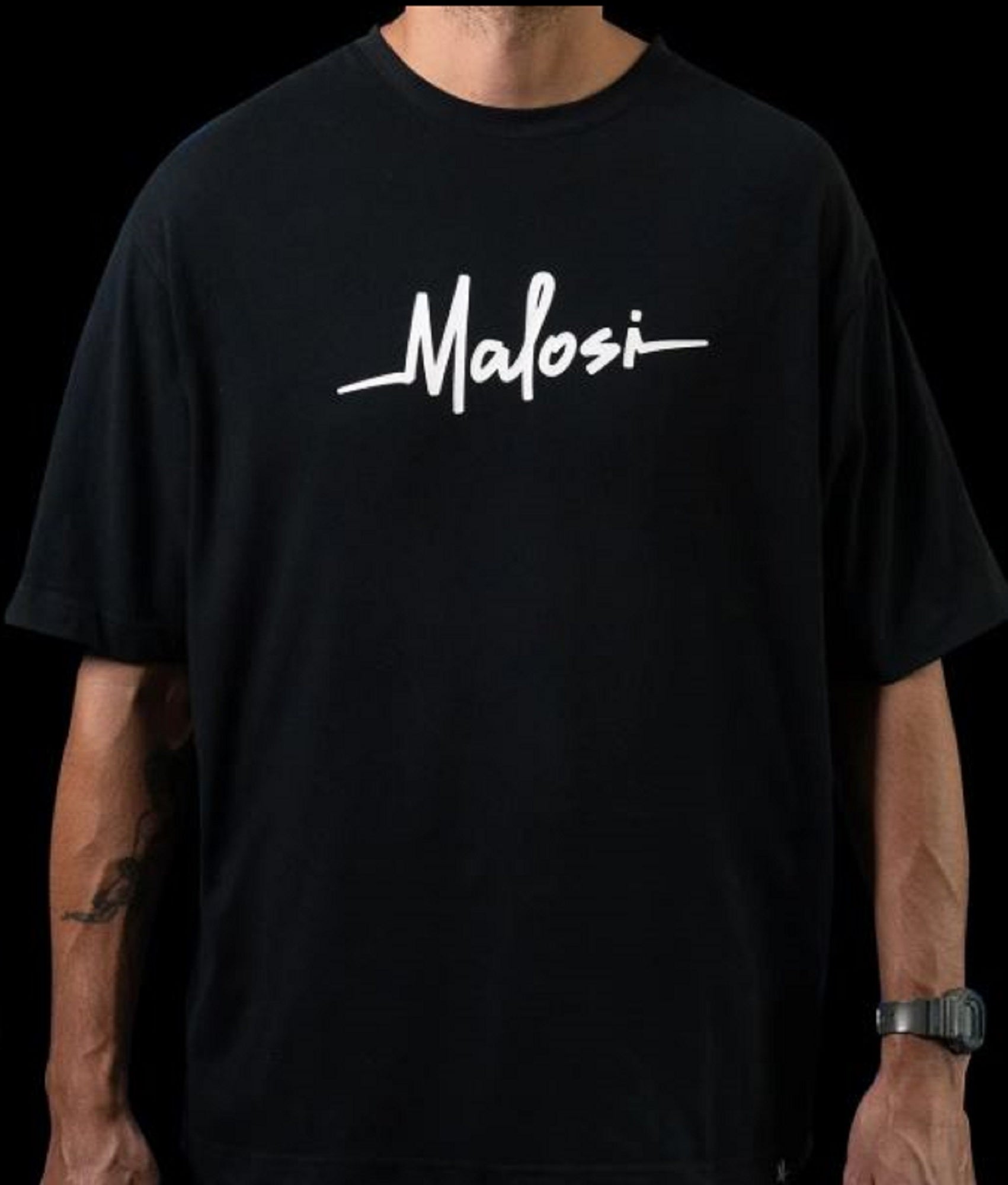 Malosi MAL-AP001-BLK-XL Tee Shirt Staple Black Size XL (2331)