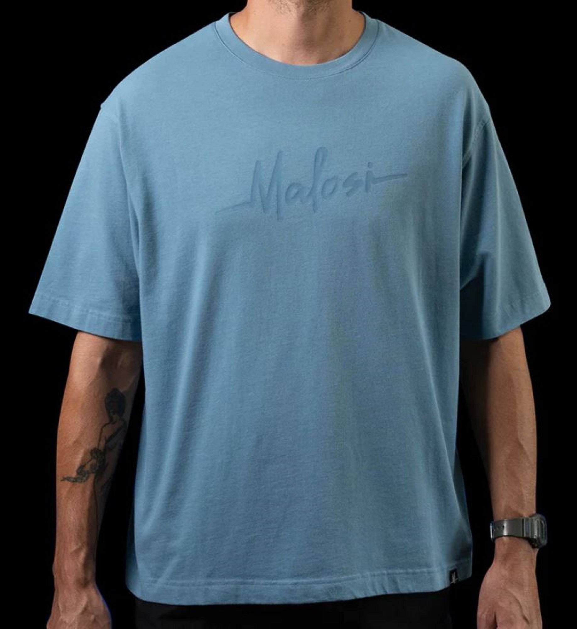 Malosi MAL-AP001-BLU-XL Tee Shirt Staple Blue Size XL (2409)