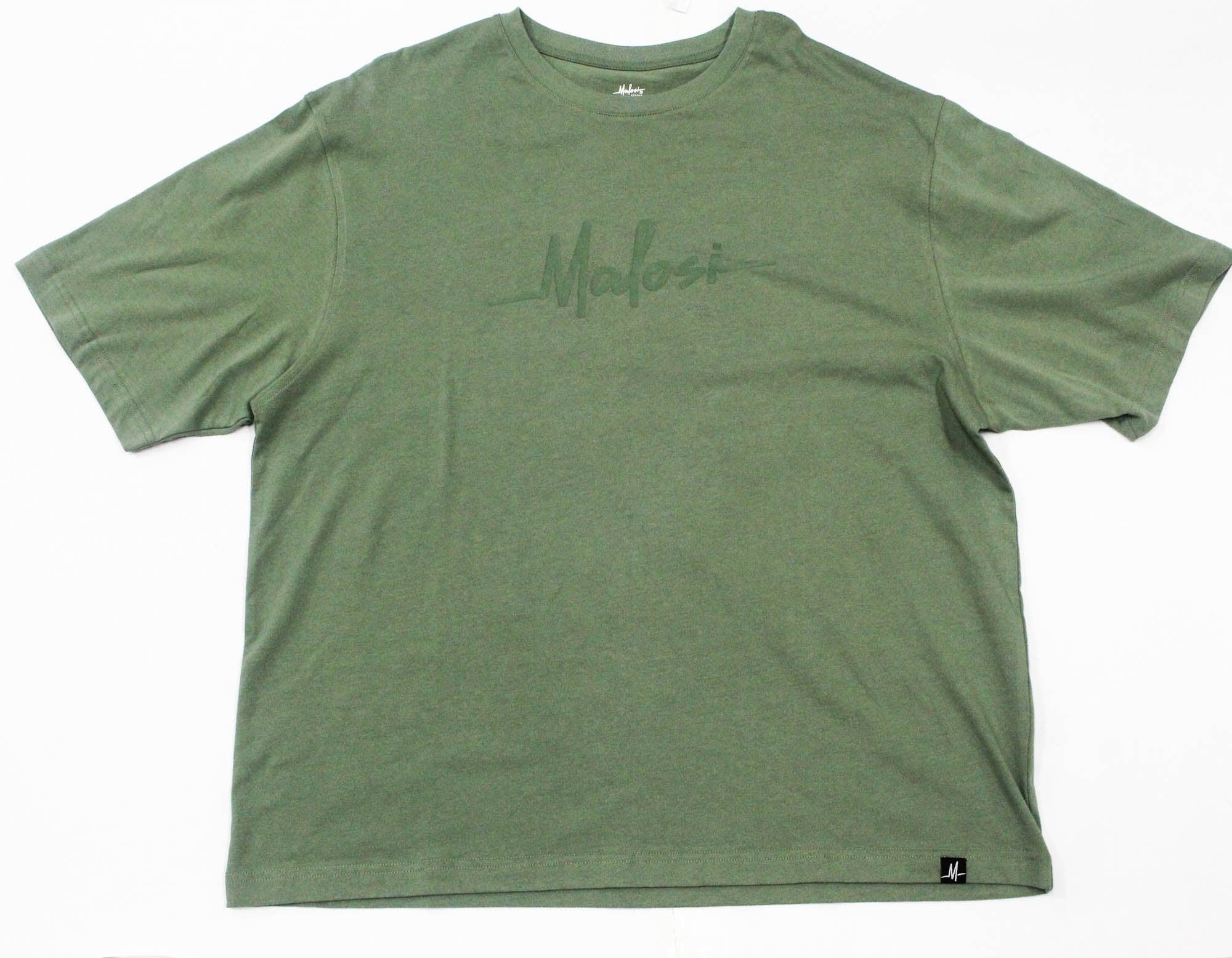 Malosi MAL-AP001-GRN-3XL Tee Shirt Staple Green Size 3XL (2430)
