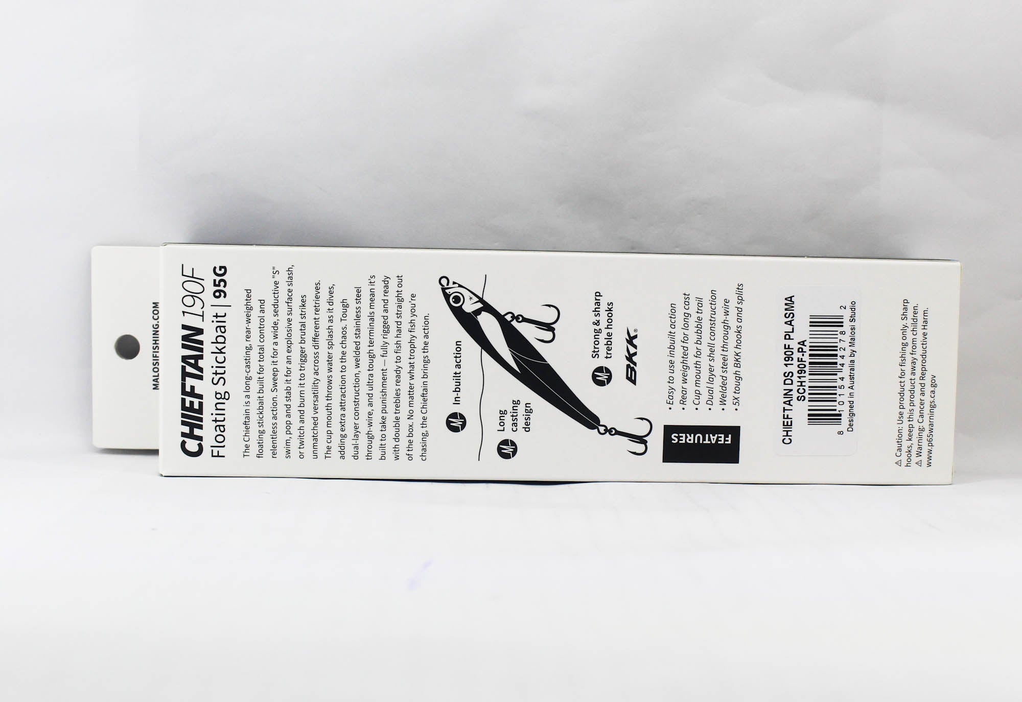 Malosi SCH190F-PA Staple Chieftain 190F Floating Lure Plasma (2782)