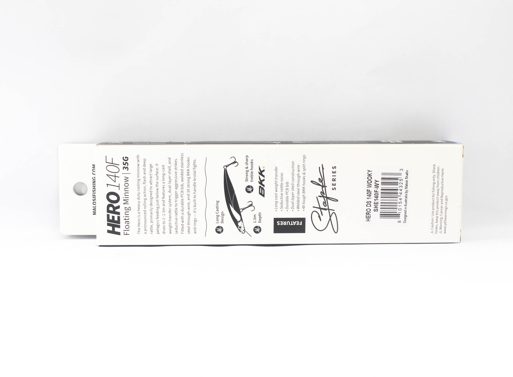 Malosi SHE140F-WY Staple Hero 140F Floating Lure Wooky (3253)