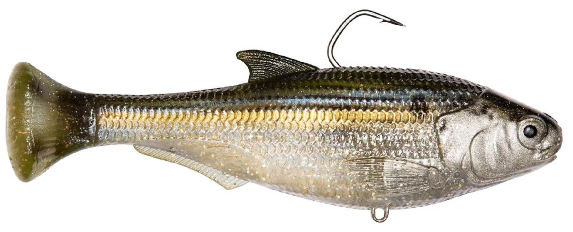 Zman Soft Lure Shadtron LT Swimbait 4.5 Inch Threadfin Shad (0394)