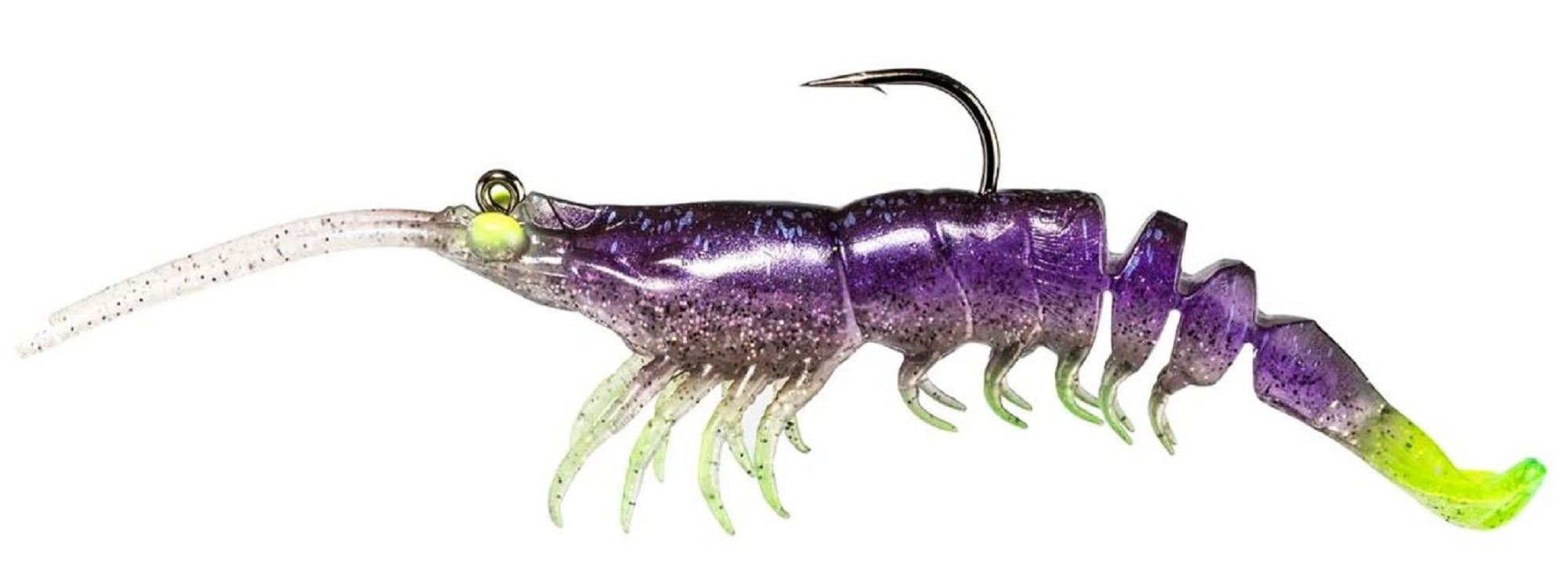 Zman Soft Lure PrawnstarZ 2.5 Inch 2/Pack Plum Chartreuse (2534)