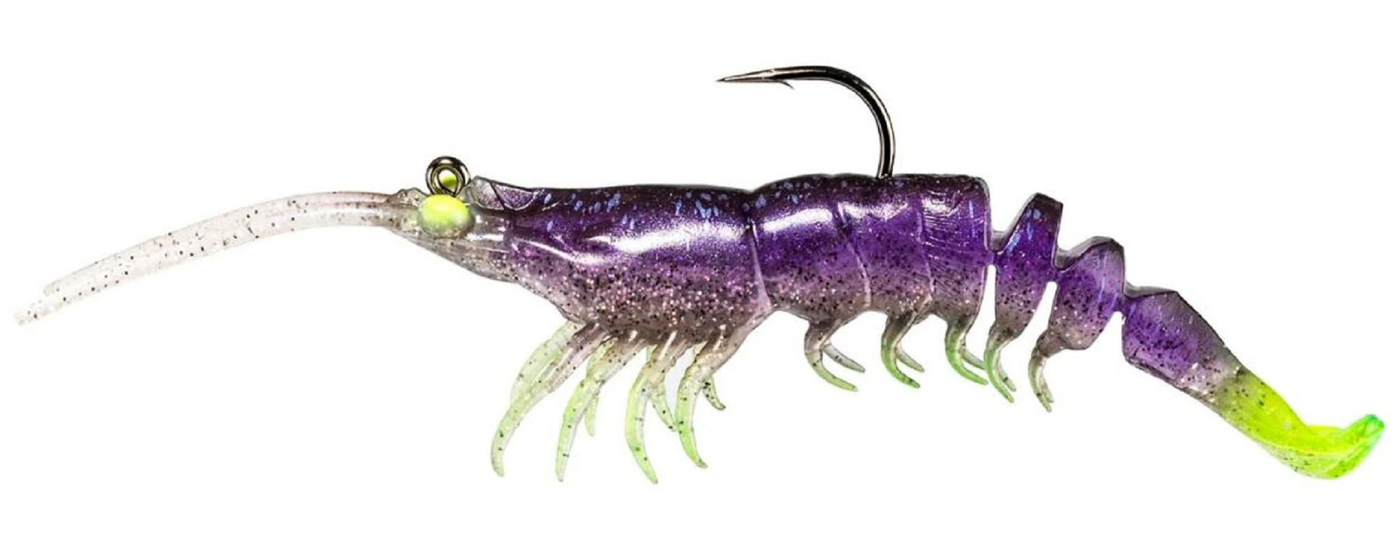 Zman Soft Lure PrawnstarZ 3 Inch 2/Pack Plum Chartreuse (2657)