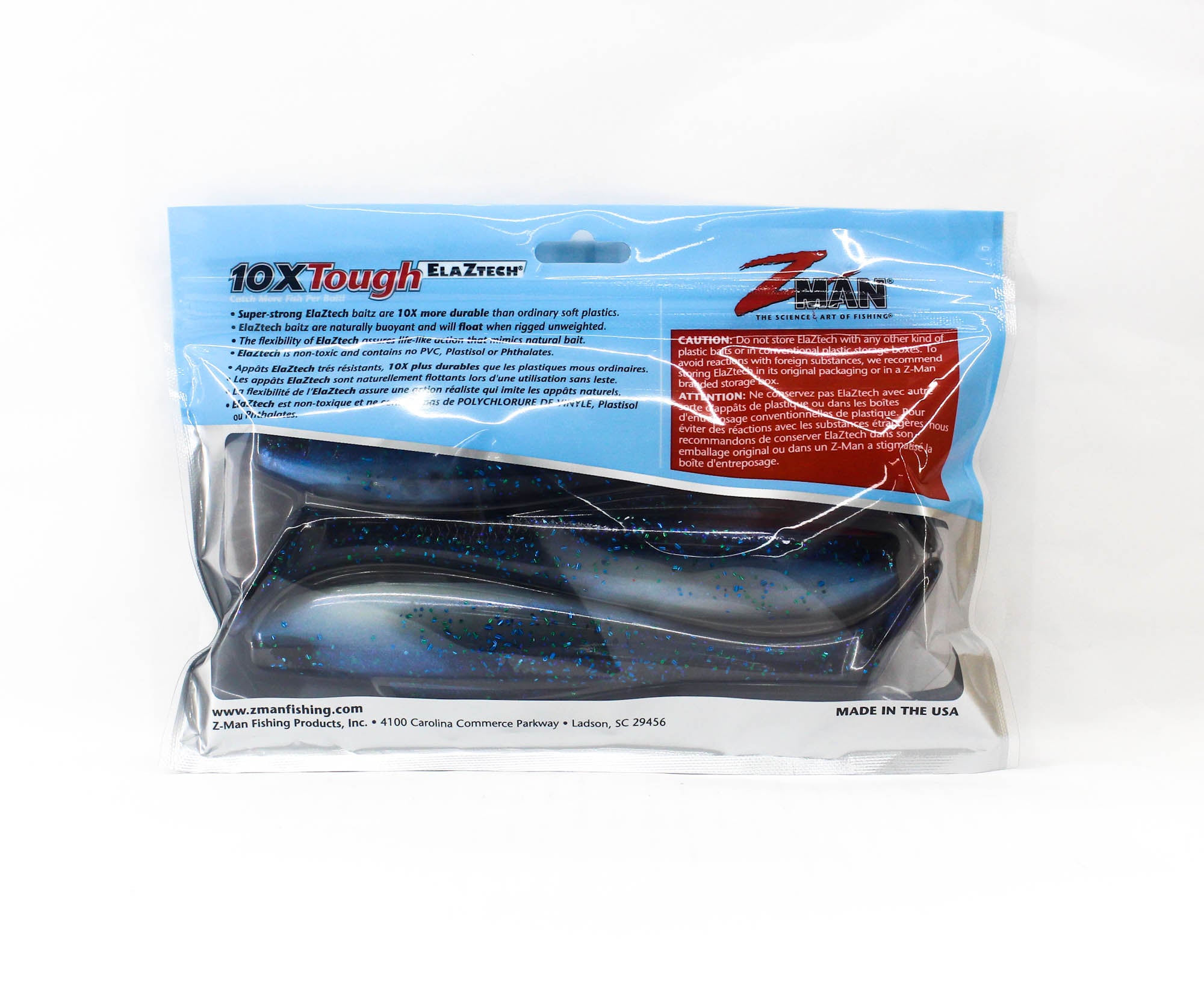 Zman Soft Lure Diezel MinnowZ 7 Inch 3/Pack Blue Mackerel (3128)
