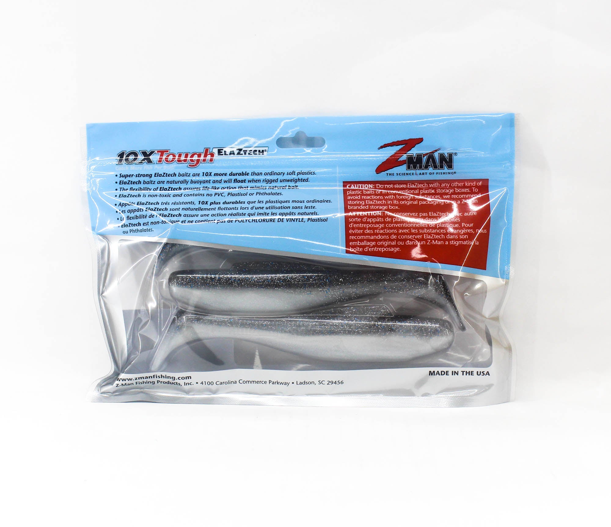 Zman Soft Lure Diezel MinnowZ 6 Inch 3/Pack Smoky Shad (4408)