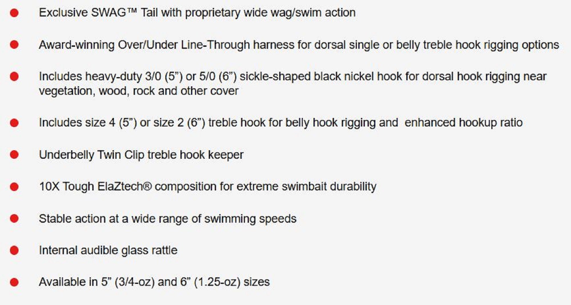 Zman Soft Lure Swag Swimbait LT 5 Inch Albino (4873)