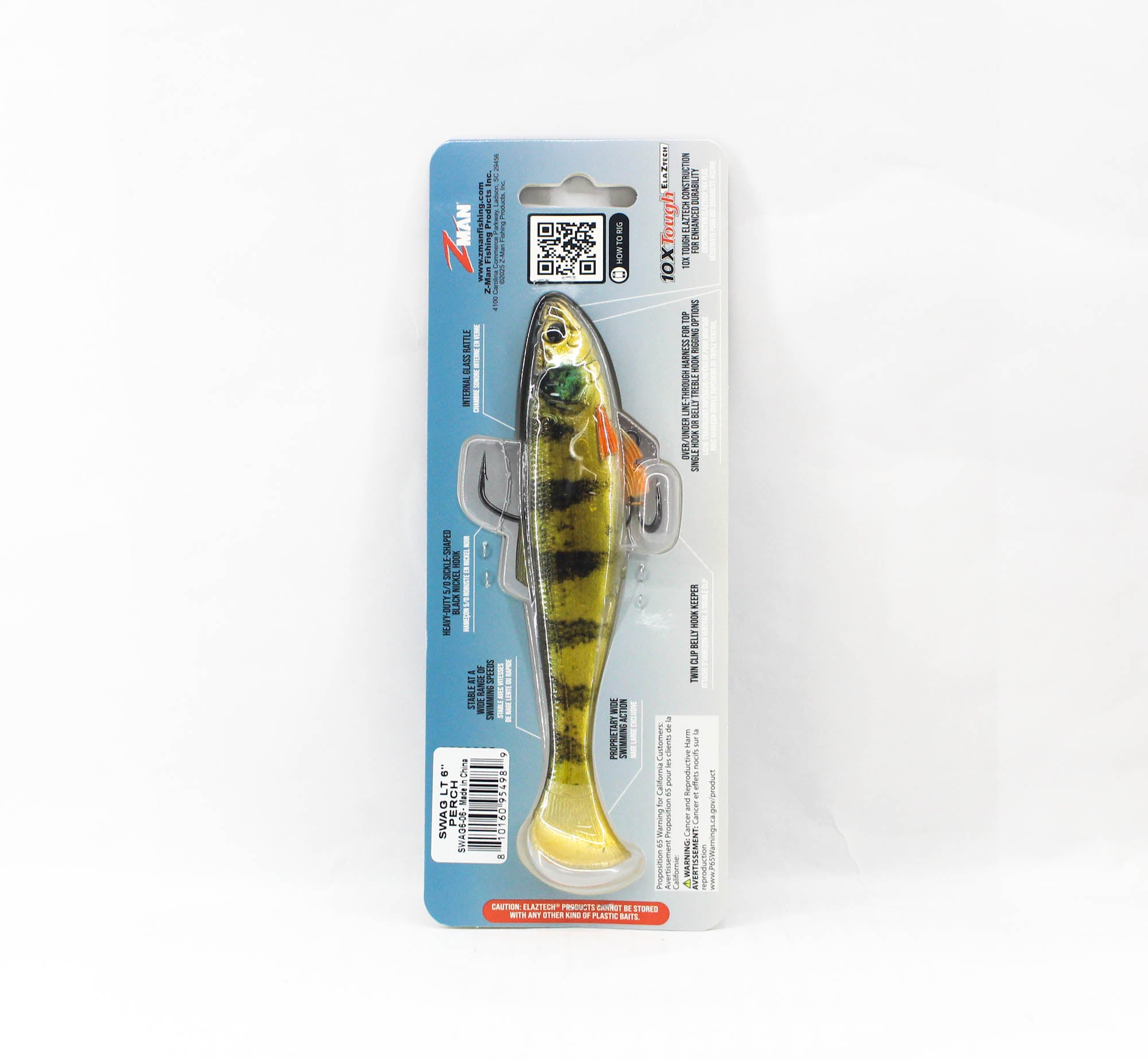 Zman Soft Lure Swag Swimbait LT 6 Inch Perch (4989)