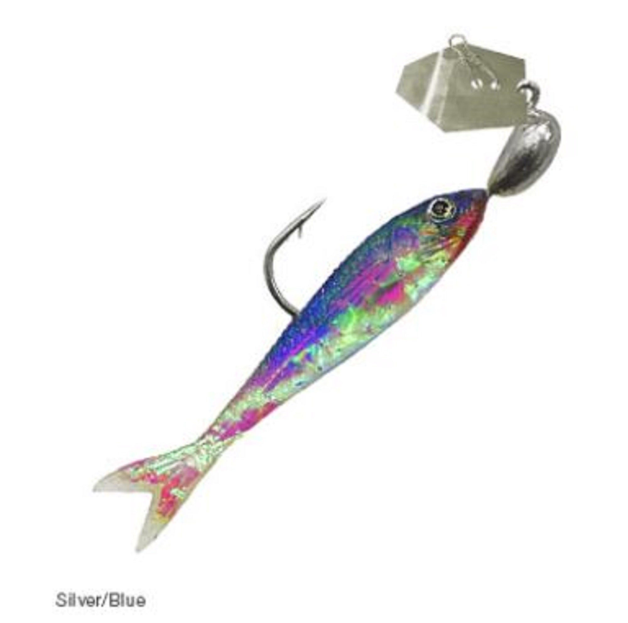 Zman Chatterbait Flashback Mini 1/8 Oz Silver Blue (0389)