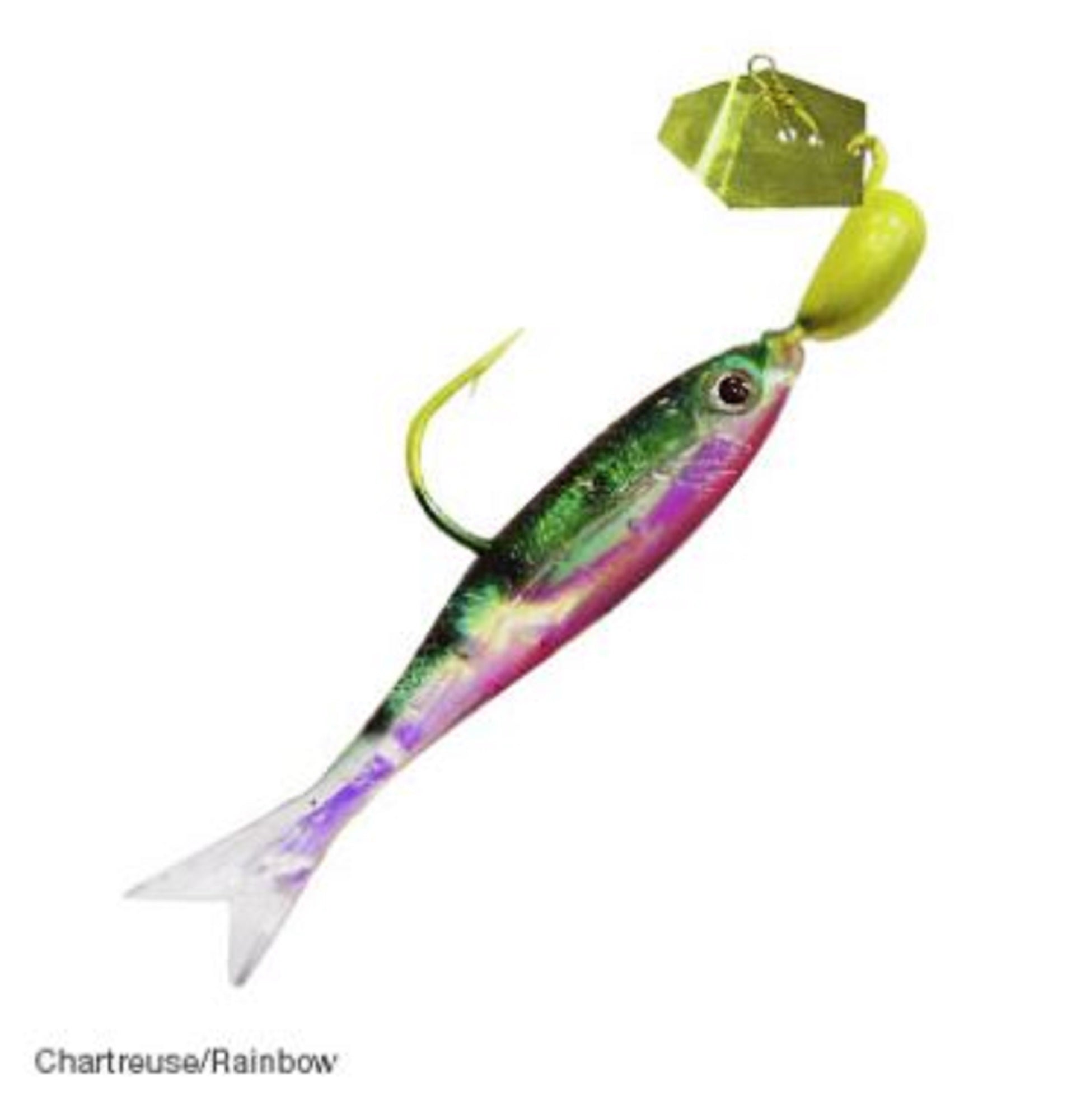 Zman Chatterbait Flashback Mini 1/8 Oz Chart Rainbow (0396)