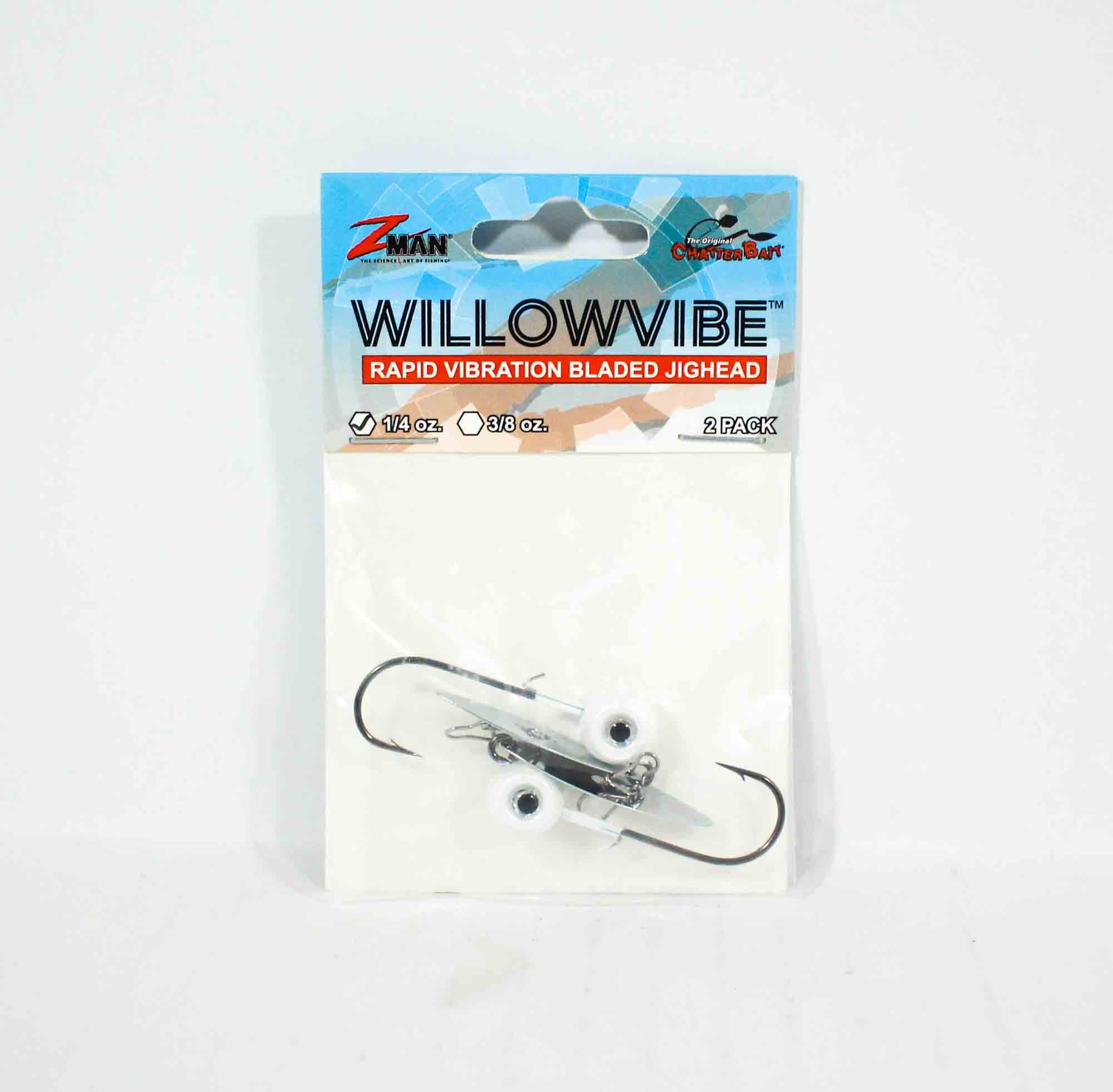 Zman Chatterbait Willow Vibe 1/4 Oz Sinking Lure Pearl (0648)