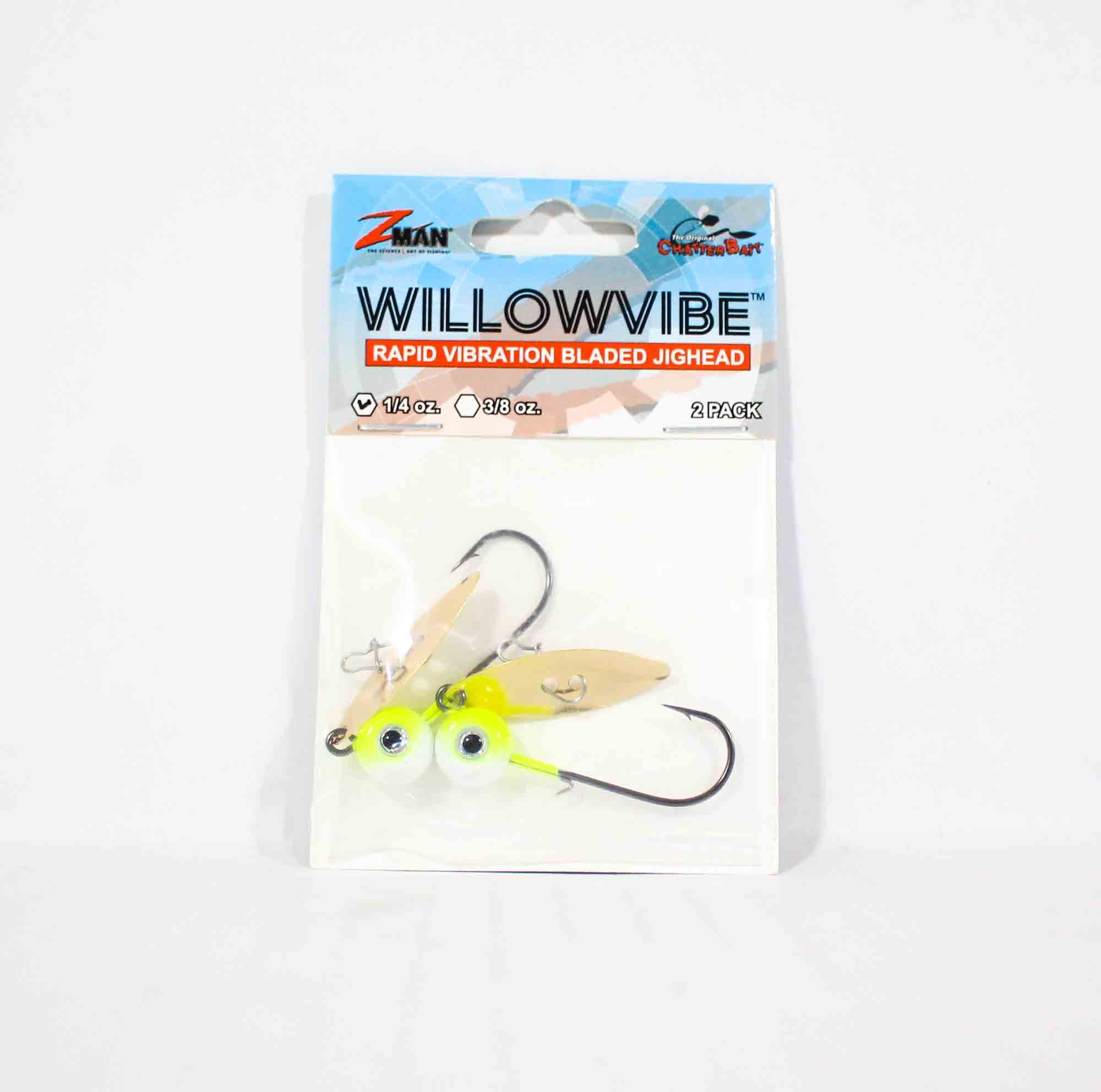 Zman Chatterbait Willow Vibe 1/4 Oz Sinking Lure Chart Shad (1775)