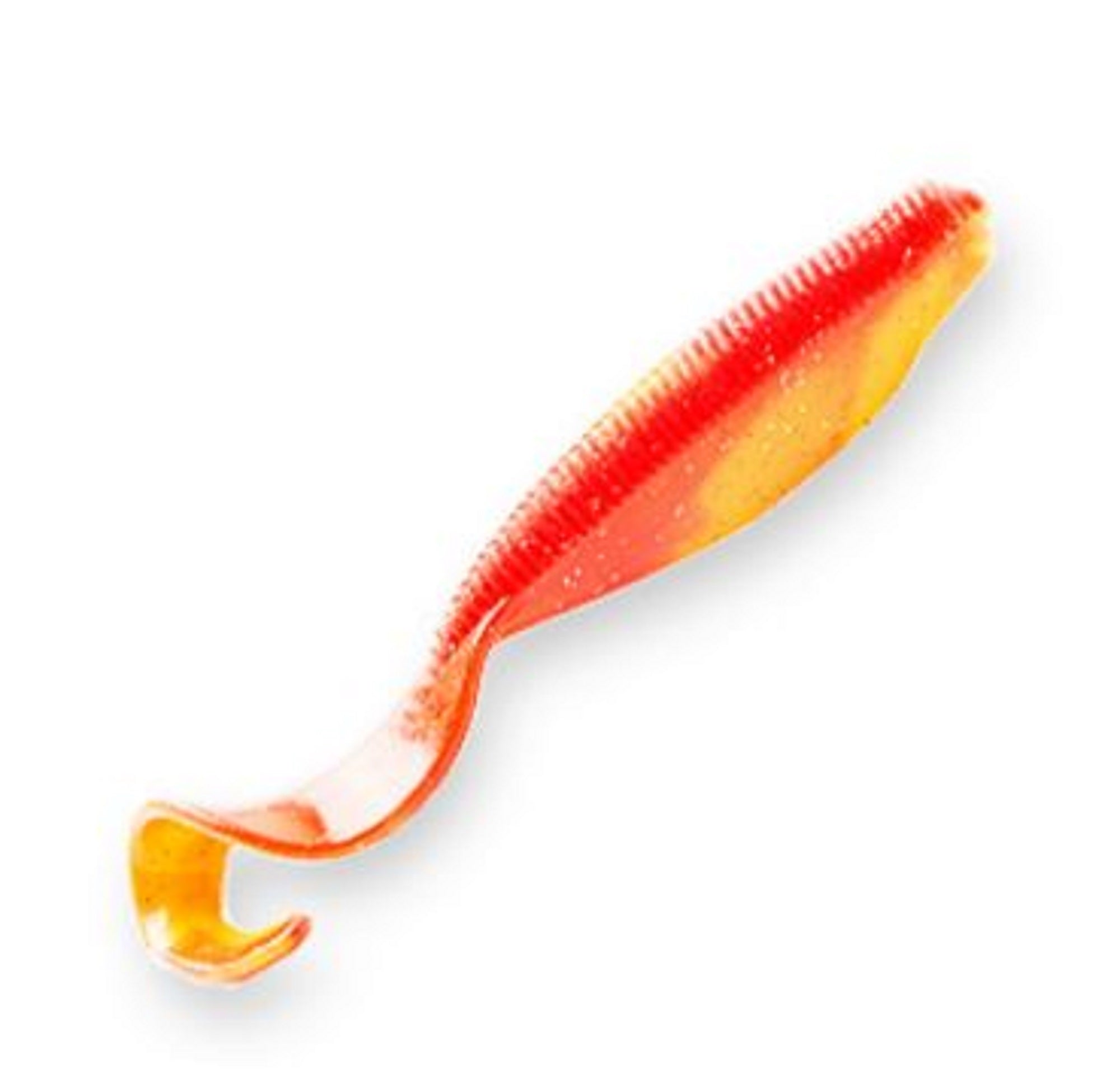 Zman Soft Lure StreakZ Curly 4 Inch 5/Pack Bleeding Banana (8521)