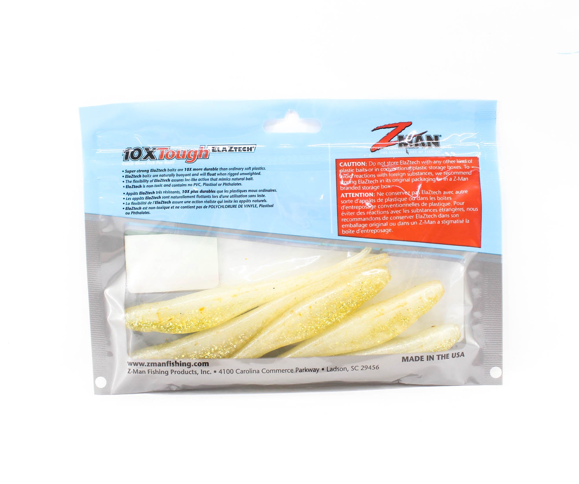 Zman Soft Lure Jerk ShadZ 5 Inch 5/Pack Beer Run (4028)