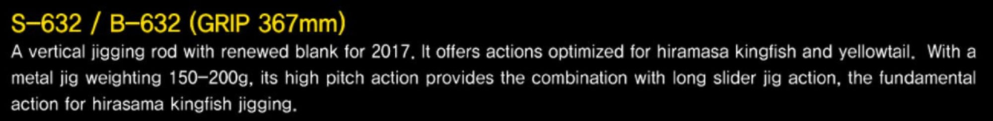 NS Black Hole Rod Baitcast Boca Jigging B-632 (6083)