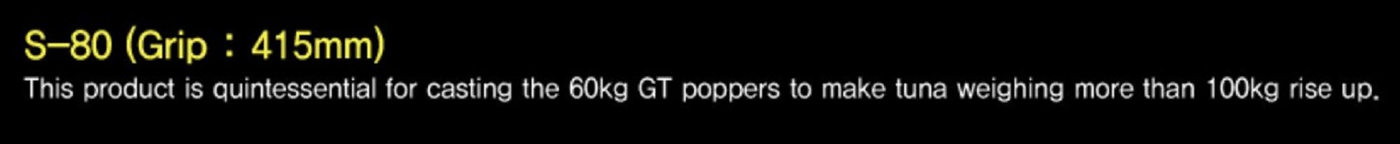 NS Black Hole Rod Spinning Boca-S Popping S-80 (7967)