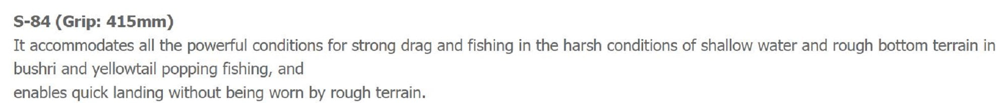 NS Black Hole Rod Spinning Boca-S Popping S-84 (7974)